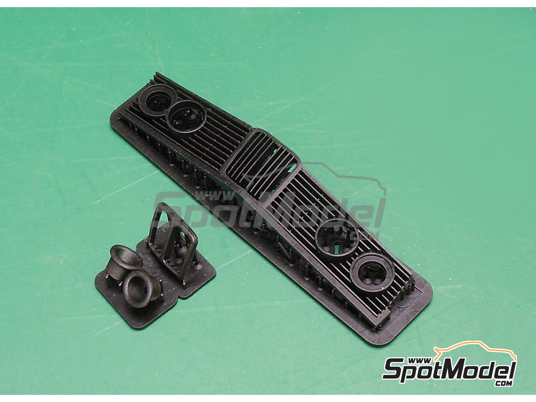 Image 2: Front Grille BMW 320 E21 Turbo Group 5 -  1980 | Detail in 1/24 scale manufactured by Fat Frog Models (ref.&nbsp;DE24019)