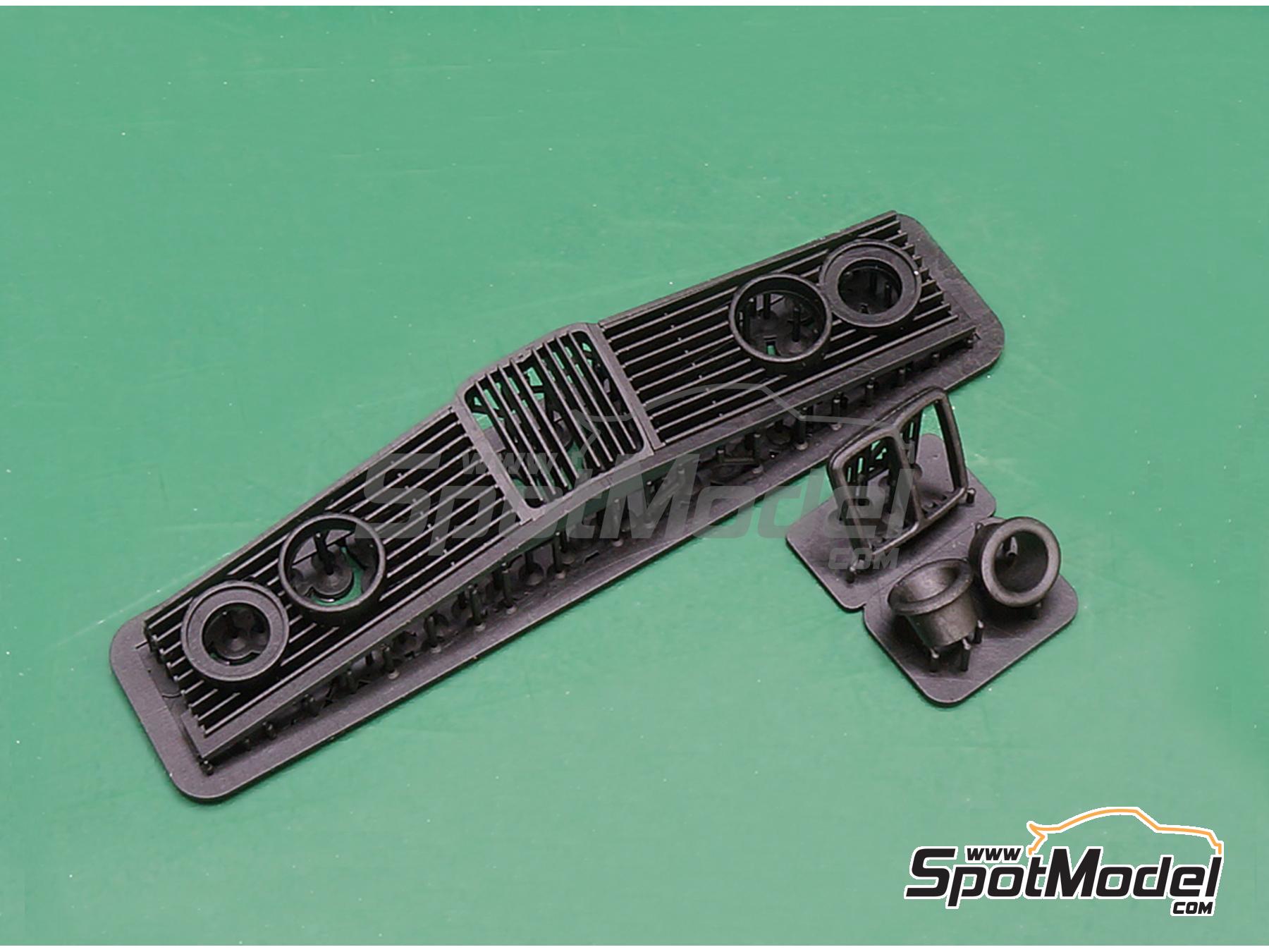 Image 3: Front Grille BMW 320 E21 Turbo Group 5 -  1980 | Detail in 1/24 scale manufactured by Fat Frog Models (ref.&nbsp;DE24019)