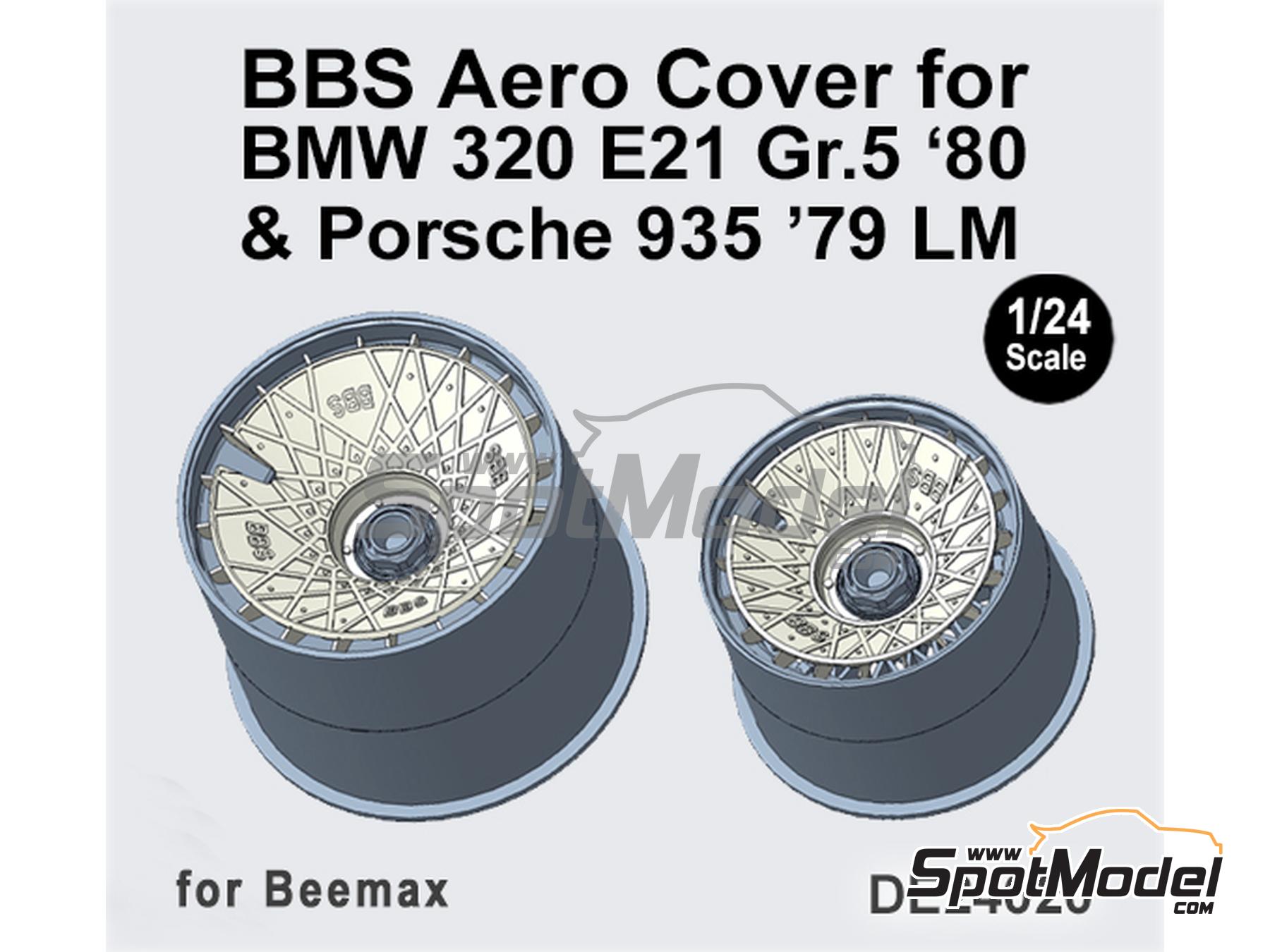Image 1: BBS Aero Cover BMW 320 E21 Group 5 1980 & Porsche 935 1979 LM | Detail in 1/24 scale manufactured by Fat Frog Models (ref.&nbsp;DE24020)