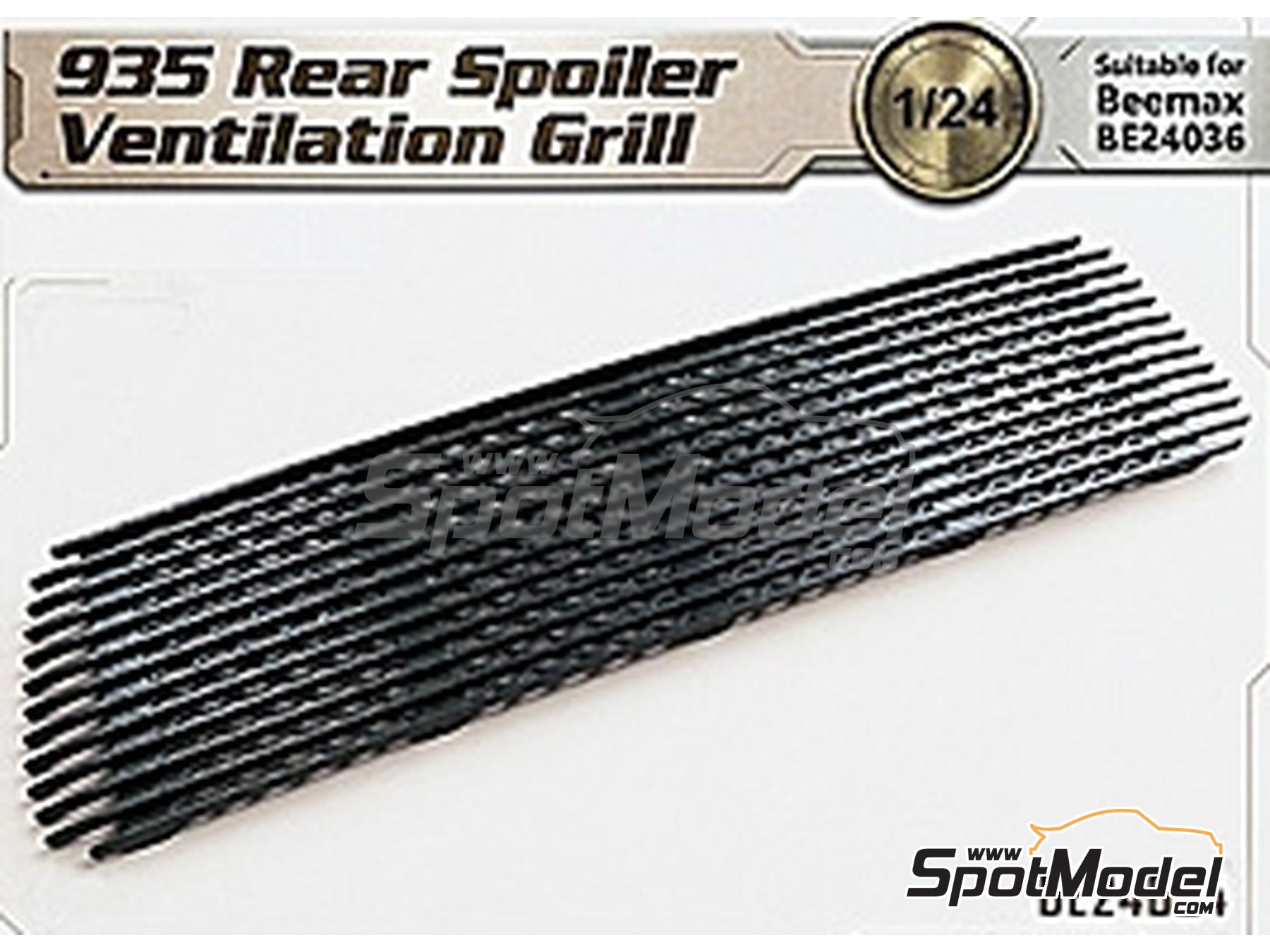 Image 6: Porsche 935 Rear Spoiler Ventilation Grill | Detail in 1/24 scale manufactured by Fat Frog Models (ref.&nbsp;DE24024)