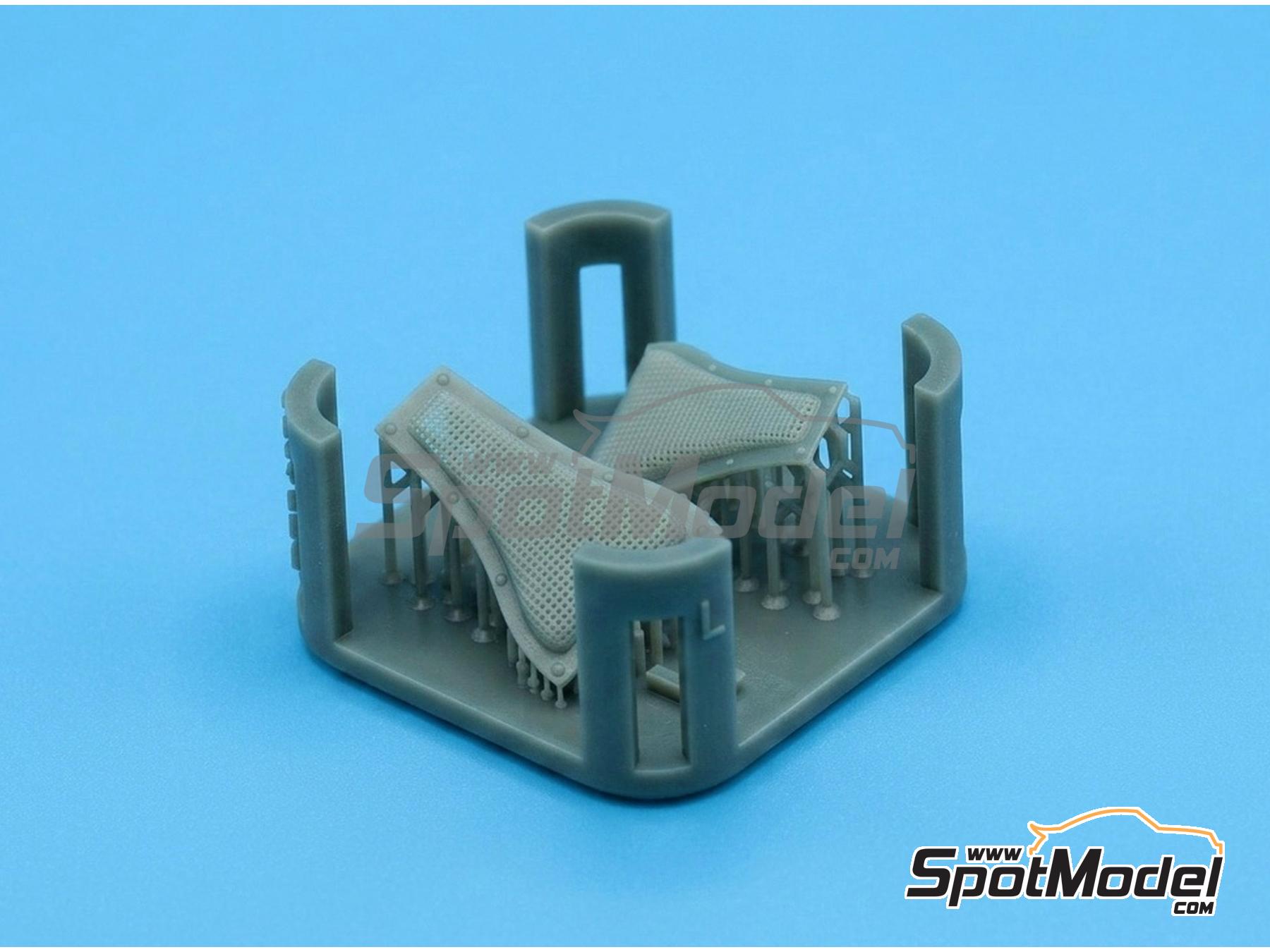 Image 2: Porsche 935 Rejilla de admisi&oacute;n intercooler | Detalle en escala&nbsp;1/24 fabricado por Fat Frog Models (ref.&nbsp;DE24026)