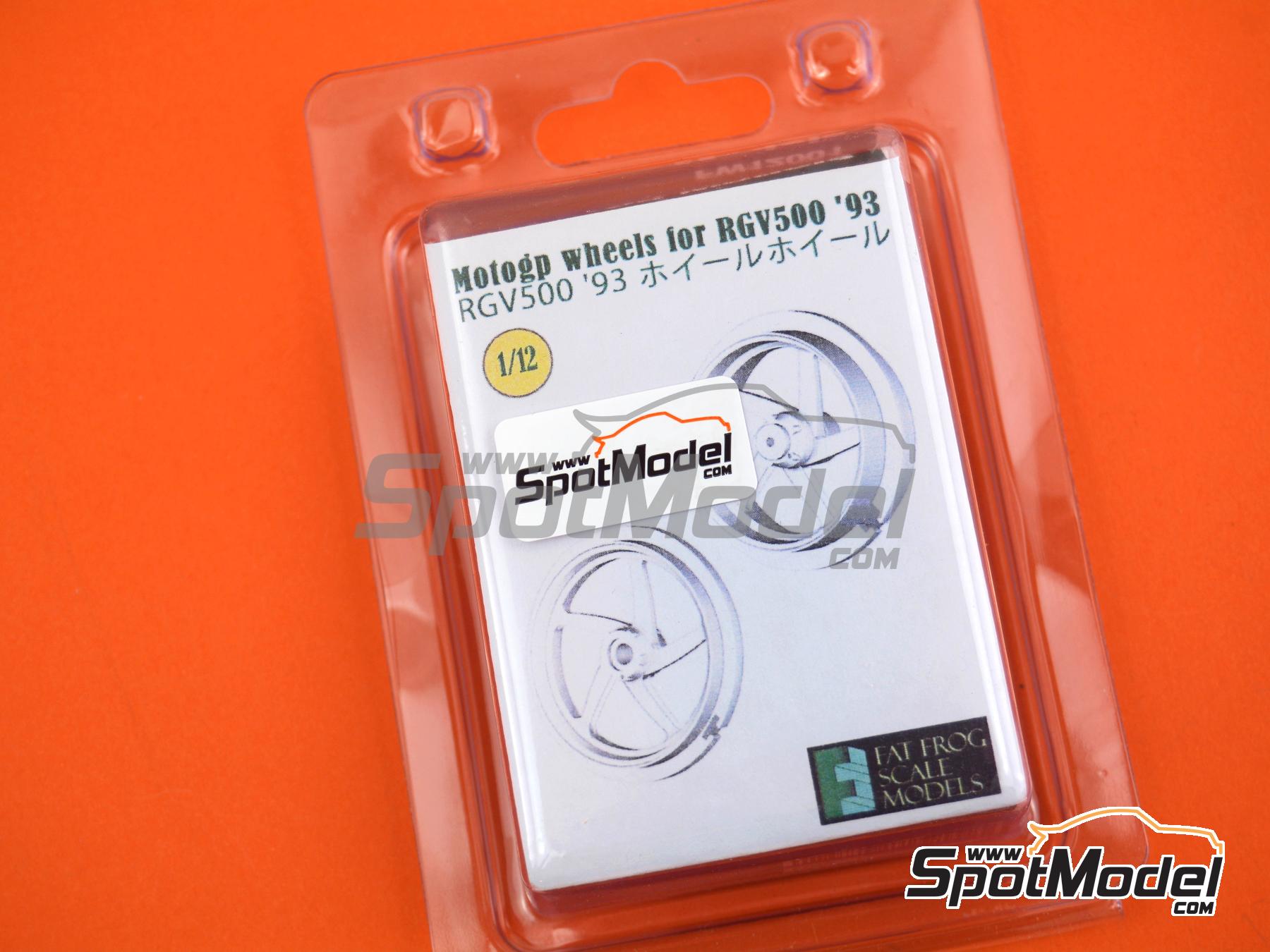 Image 4: Llantas de 5 radios para Suzuki RGV500 1993 | Llantas en escala&nbsp;1/12 fabricado por Fat Frog Models (ref.&nbsp;FW12001, tambien 4897049129016)