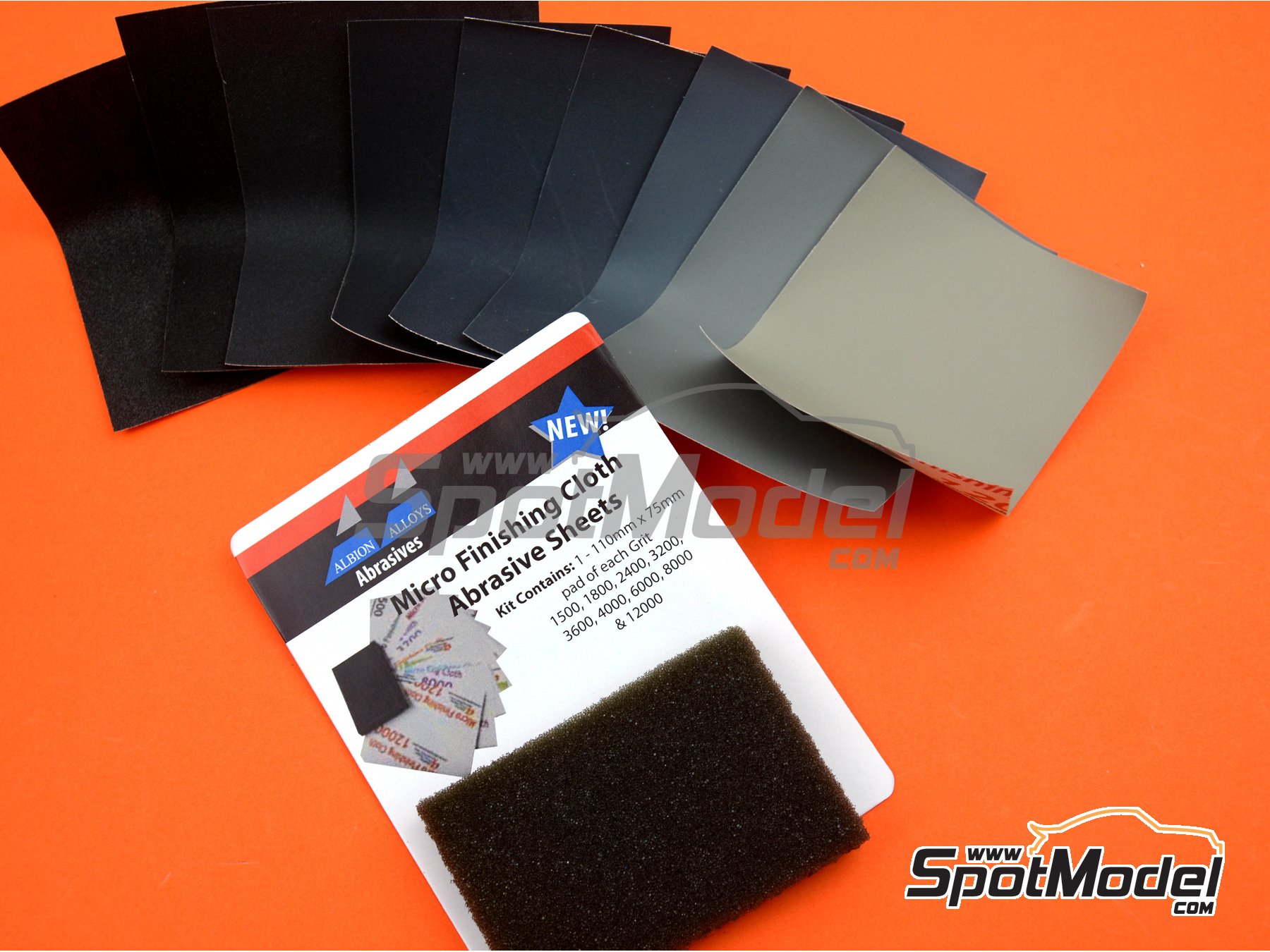 Image 6: Micro Finishing Cloth Abrasive Sheets Pack | Sandpaper manufactured by Flex i File (ref.&nbsp;FLEXI-2050A, also 5060102453758 and 2050A)