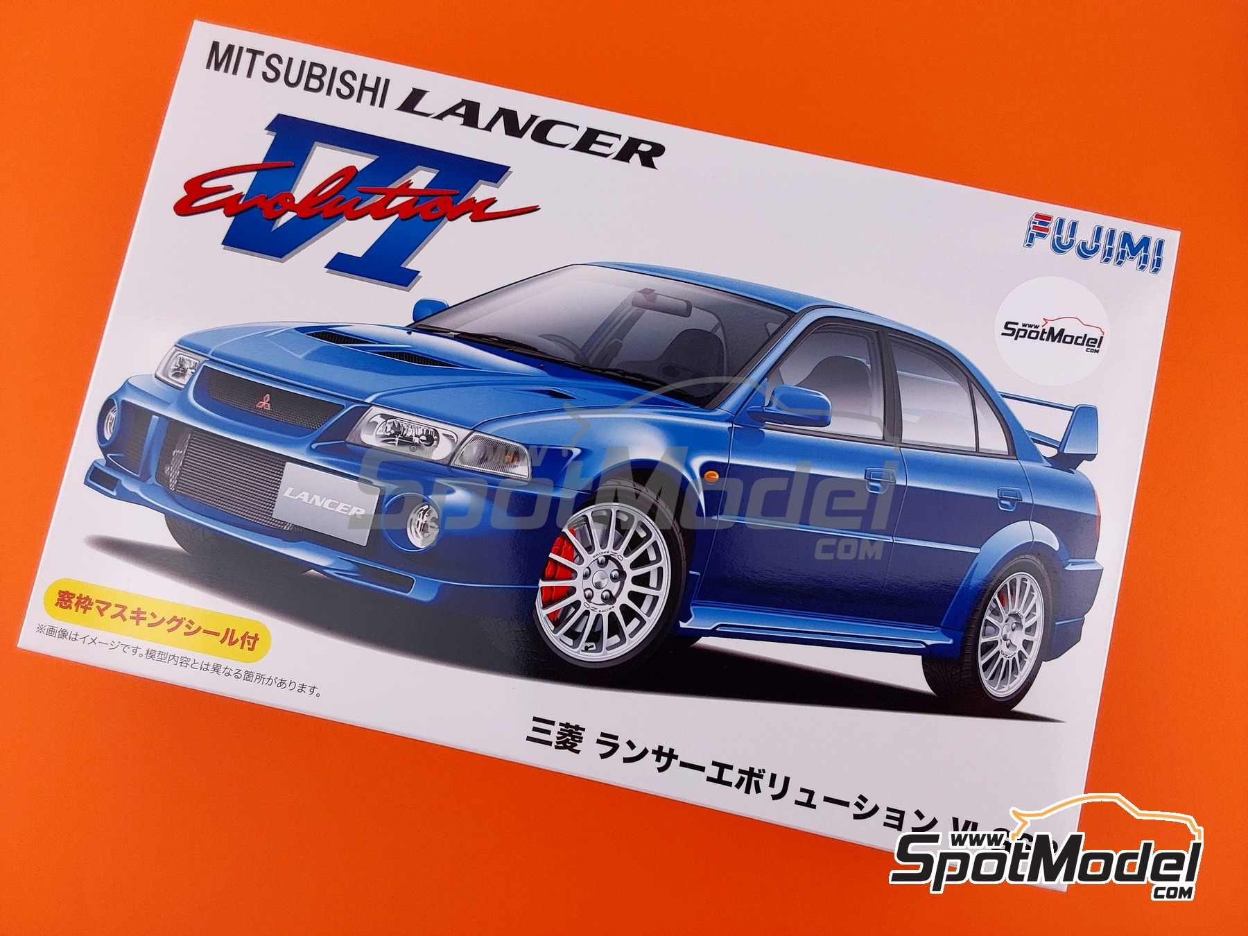 Image 1: Mitsubishi Lancer Evolution VI GSR | Car scale model kit in 1/24 scale manufactured by Fujimi (ref. FJ039237, also 4968728039237, 039237, ID-102 and 03923)
