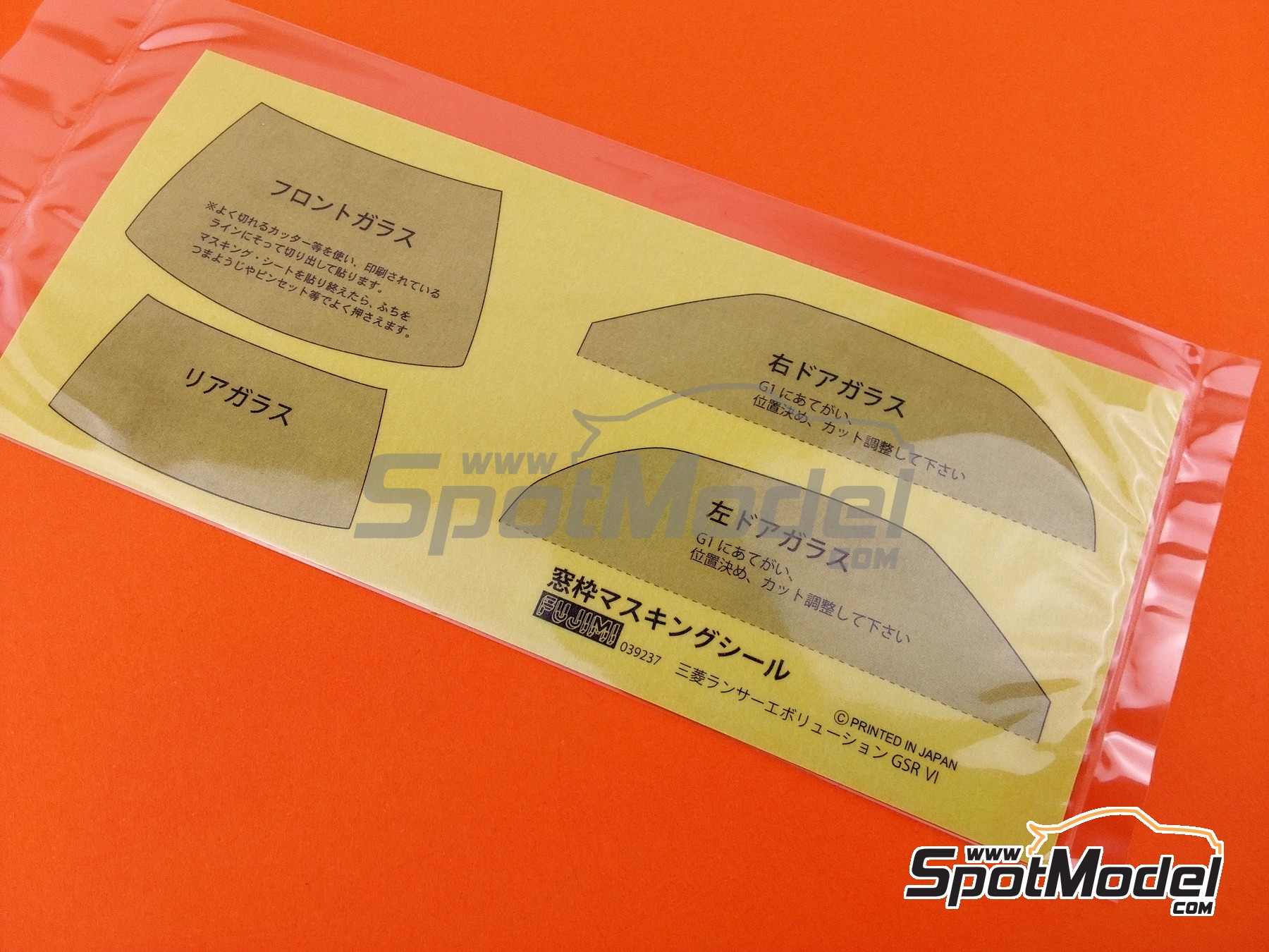 Image 5: Mitsubishi Lancer Evolution VI GSR | Car scale model kit in 1/24 scale manufactured by Fujimi (ref. FJ039237, also 4968728039237, 039237, ID-102 and 03923)