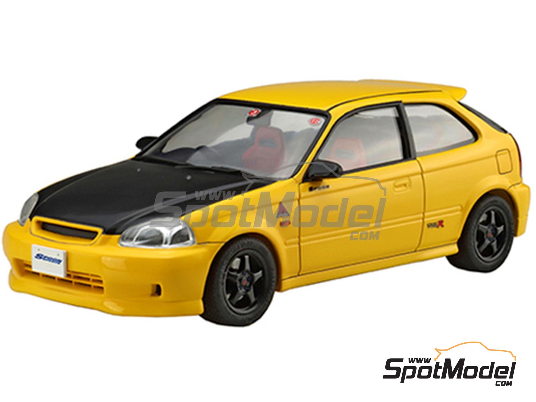 Image 2: Honda Civic Type R (EK9) Spoon | Maqueta de coche en escala&nbsp;1/24 fabricado por Fujimi (ref.&nbsp;FJ04635, tambien 4968728046358, 04635 y ID-280)
