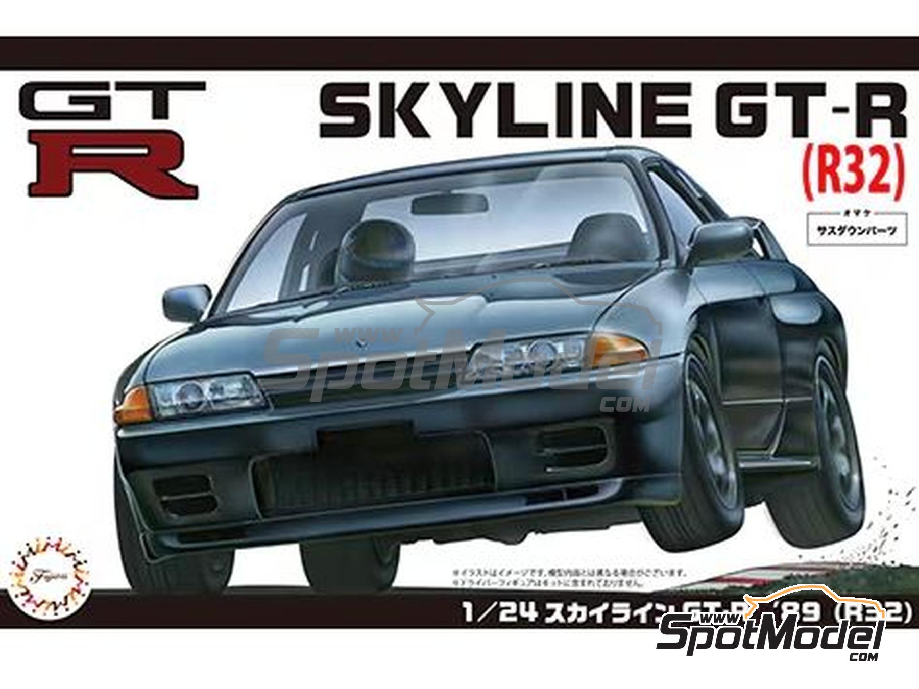 Image 1: Nissan Skyline GT-R BNR32 -  1989 | Car scale model kit in 1/24 scale manufactured by Fujimi (ref.&nbsp;FJ046532, also 4968728046532, 04653 and ID-10)