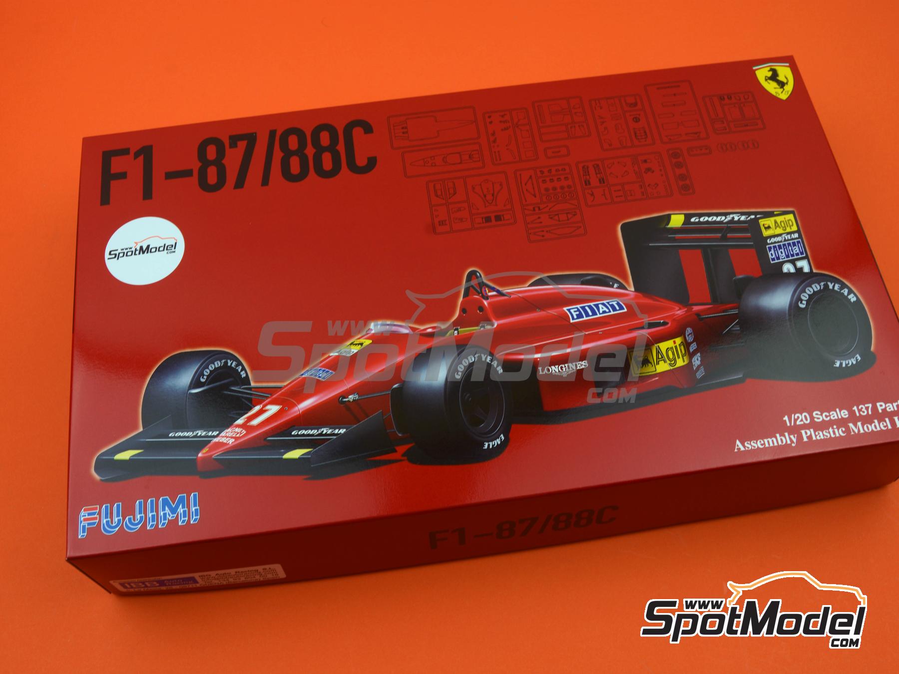Fujimi model 1/20 Grand Prix series No.6 Ferrari F1-87 88C Model Car 