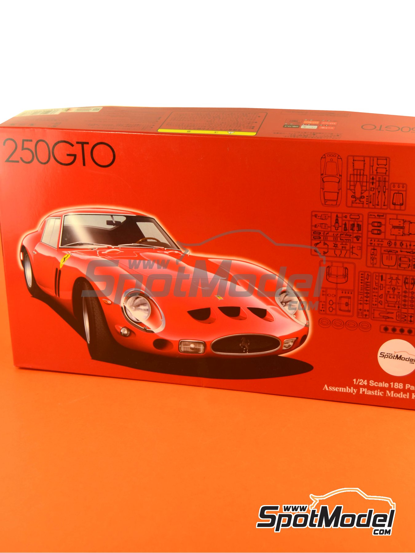 1988 Revell Ferrari GTO Metal Die Cast Model Kit 1/24 Scale for sale online 