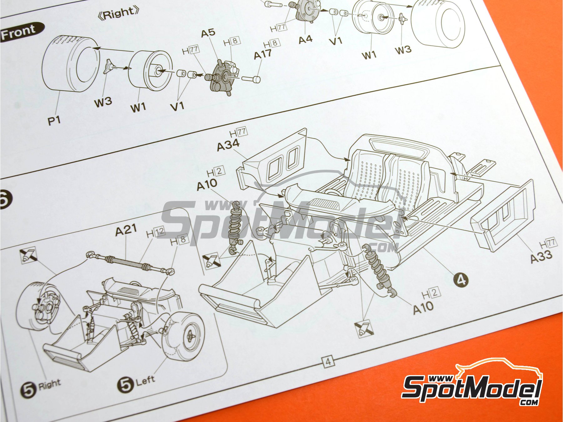 Image 11: Ford GT40 Mk II patrocinado por Gulf - 24 Horas de Le Mans 1966 | Maqueta de coche en escala&nbsp;1/24 fabricado por Fujimi (ref.&nbsp;FJ126043, tambien 4968728126043, 126043 y RS-32)