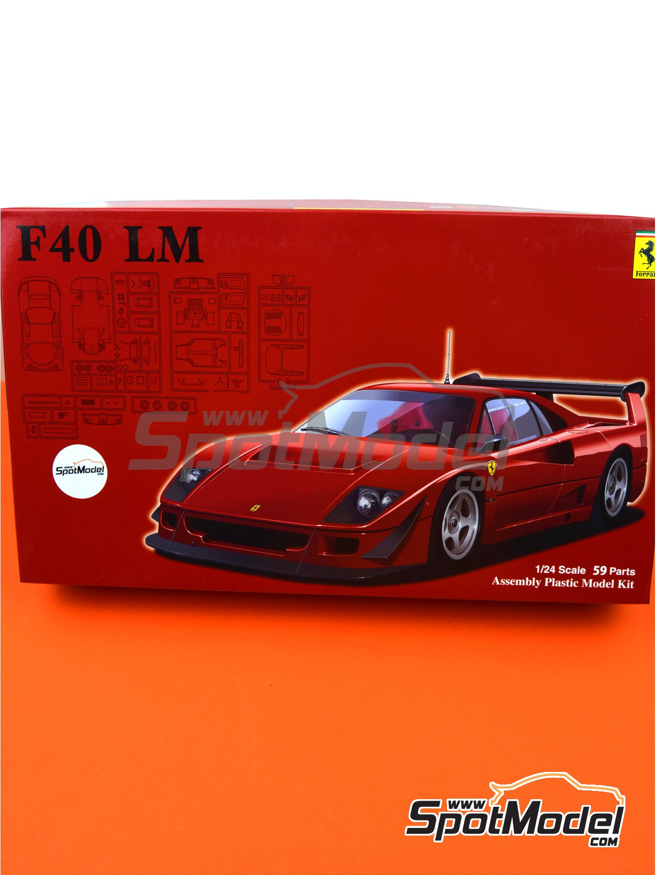 Ferrari F40 Lemans Model Car Kit In 1 24 Scale Manufactured By Fujimi Ref Fj126456 Also 4968728126456 126456 And Rs 114