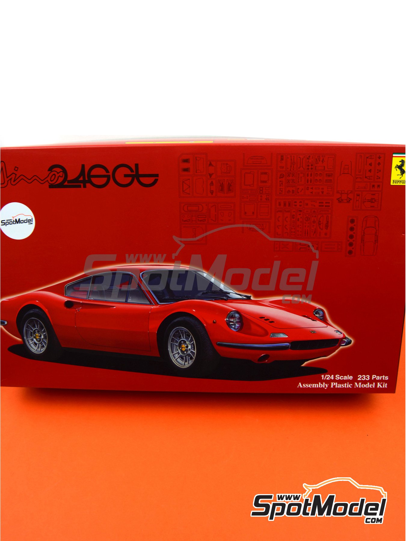 1/24 Scale Sports Car Toy Models & Kits 1/24 FERRARI 246 DINO DETAIL UP