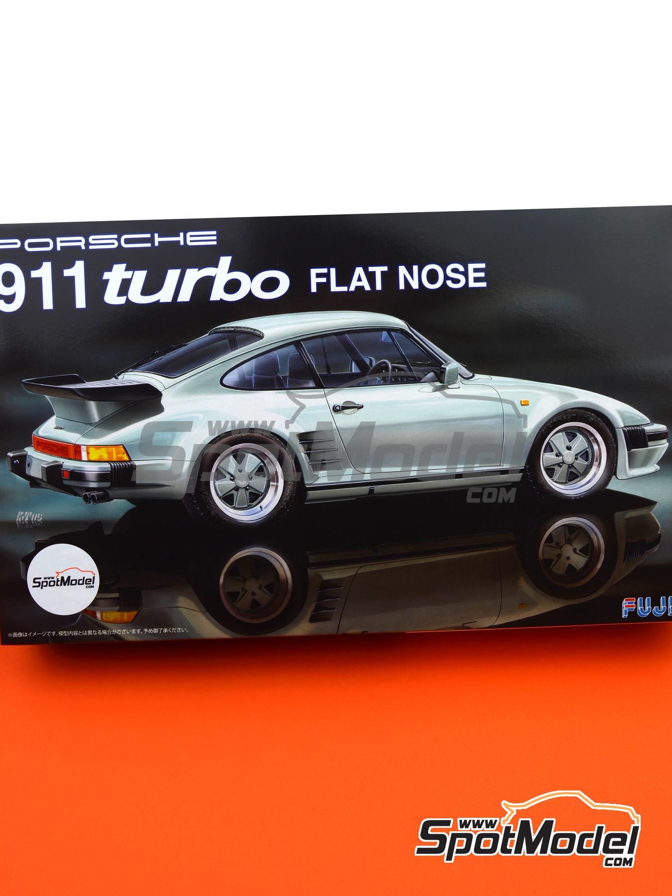 Porsche 911 Turbo Flat Nose. Car scale model kit in 1/24 scale manufactured  by Fujimi (ref. FJ12697, also 4968728126975, 12697, 126975 and RS-41)