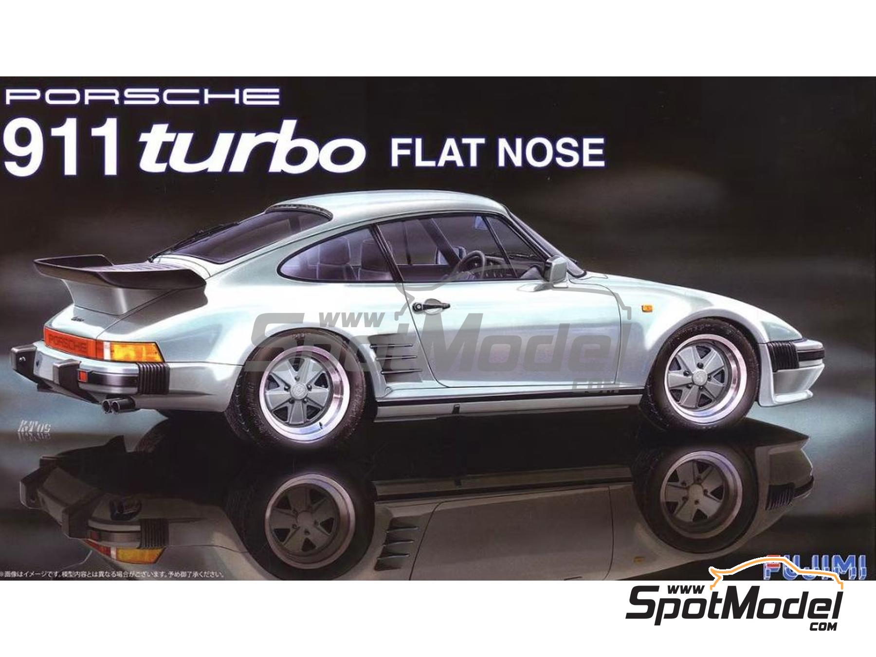 Porsche 911 Turbo Flat Nose. Car scale model kit in 1/24 scale manufactured  by Fujimi (ref. FJ12697, also 4968728126975, 12697, 126975 and RS-41)