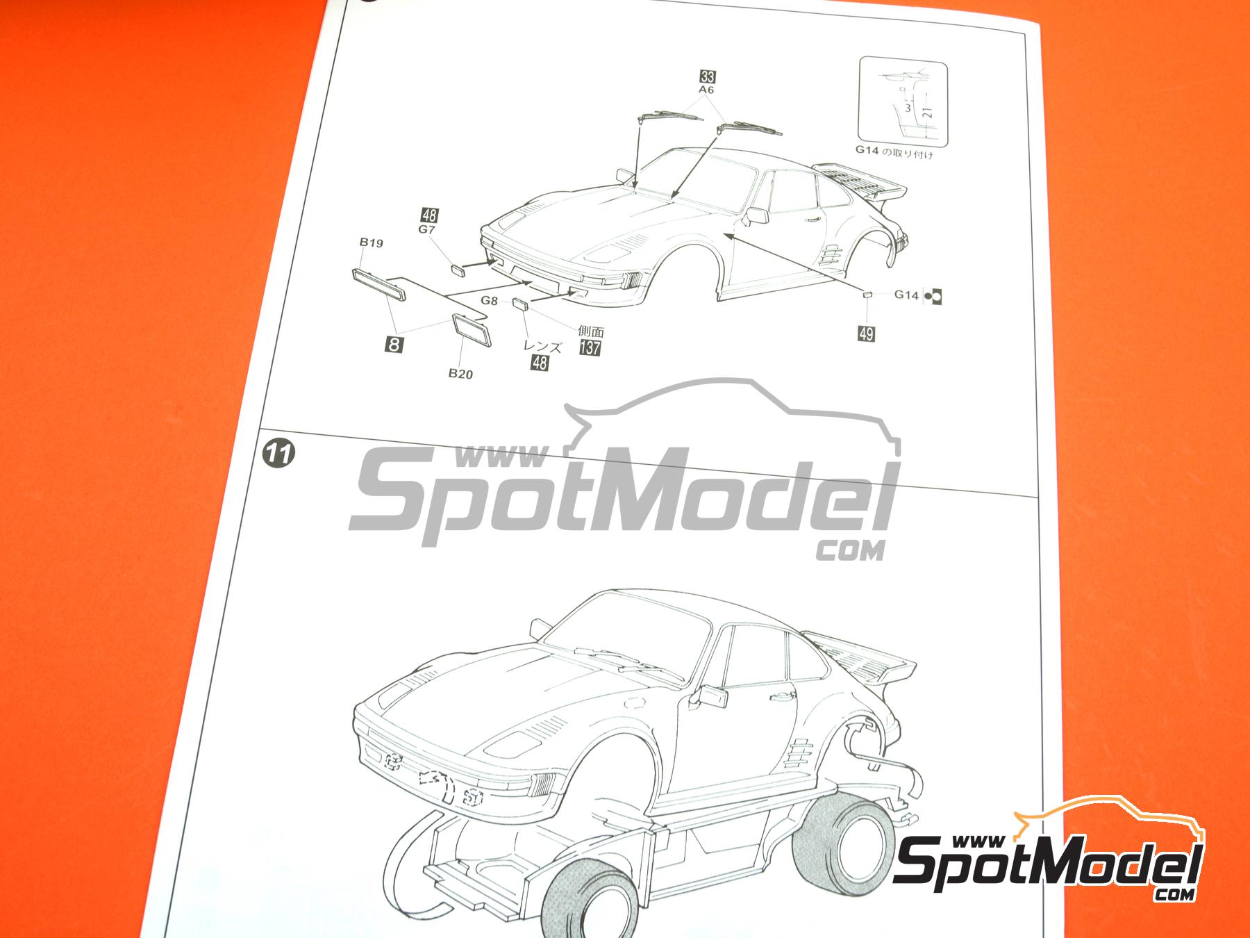 Image 11: Porsche 911 Turbo Flat Nose | Maqueta de coche en escala&nbsp;1/24 fabricado por Fujimi (ref.&nbsp;FJ12697, tambien 4968728126975, 12697, 126975 y RS-41)