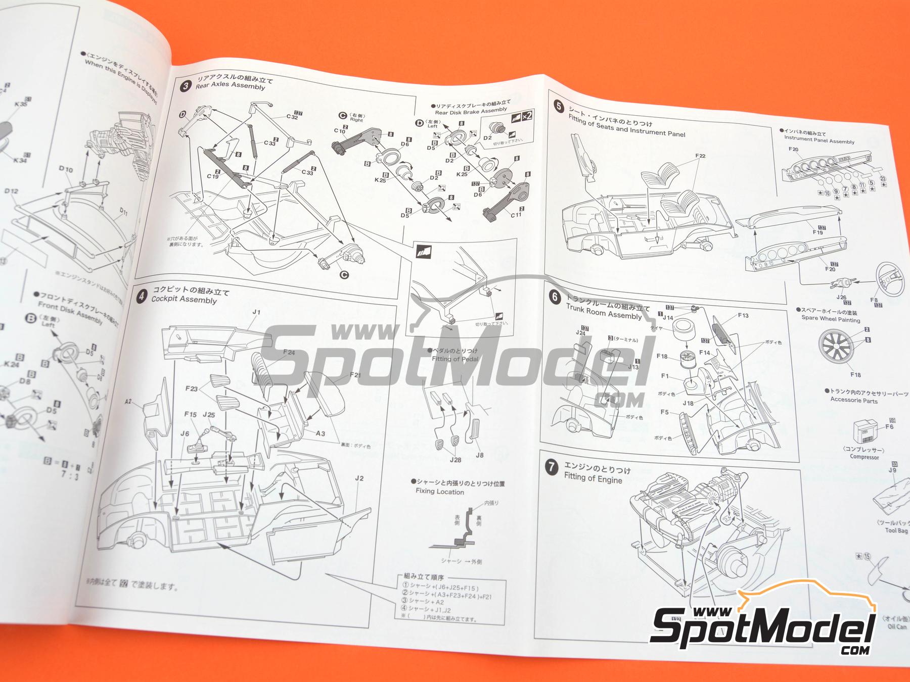Image 15: Porsche 911 S Coupe -  1969 | Maqueta de coche en escala&nbsp;1/24 fabricado por Fujimi (ref.&nbsp;FJ127040, tambien 4968728127040, 127040 y 12704)