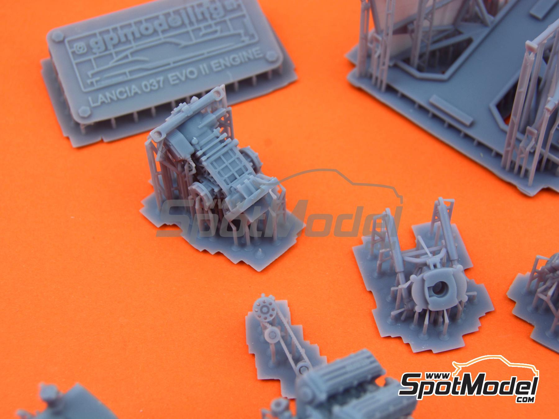 Image 39: Lancia Rally 037 Evo II | Motor en escala&nbsp;1/24 fabricado por GPmodeling (ref.&nbsp;037EVO2)