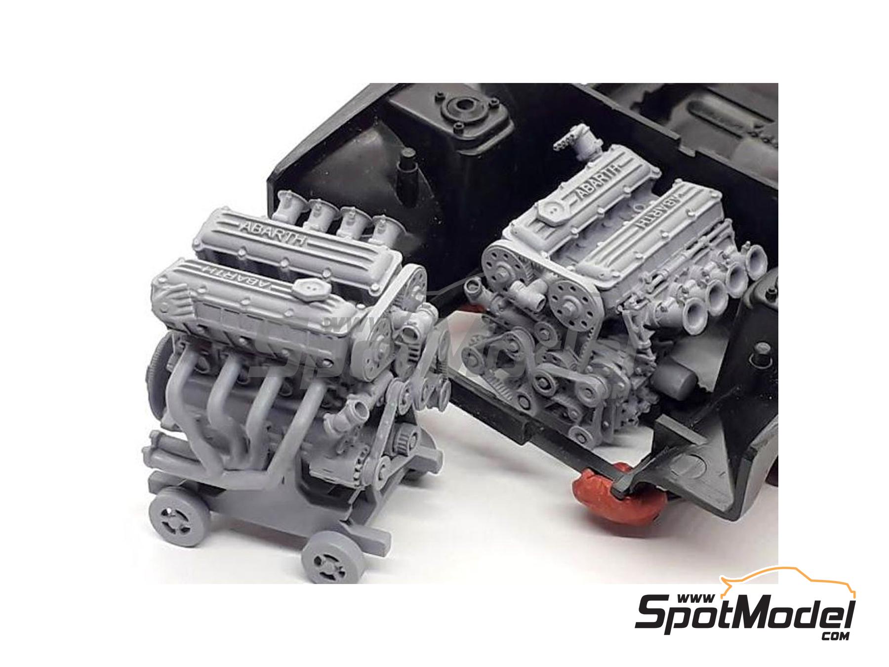 Image 1: Fiat 131 Abarth Group 4 | Engine in 1/24 scale manufactured by GPmodeling (ref. 131ITA124)