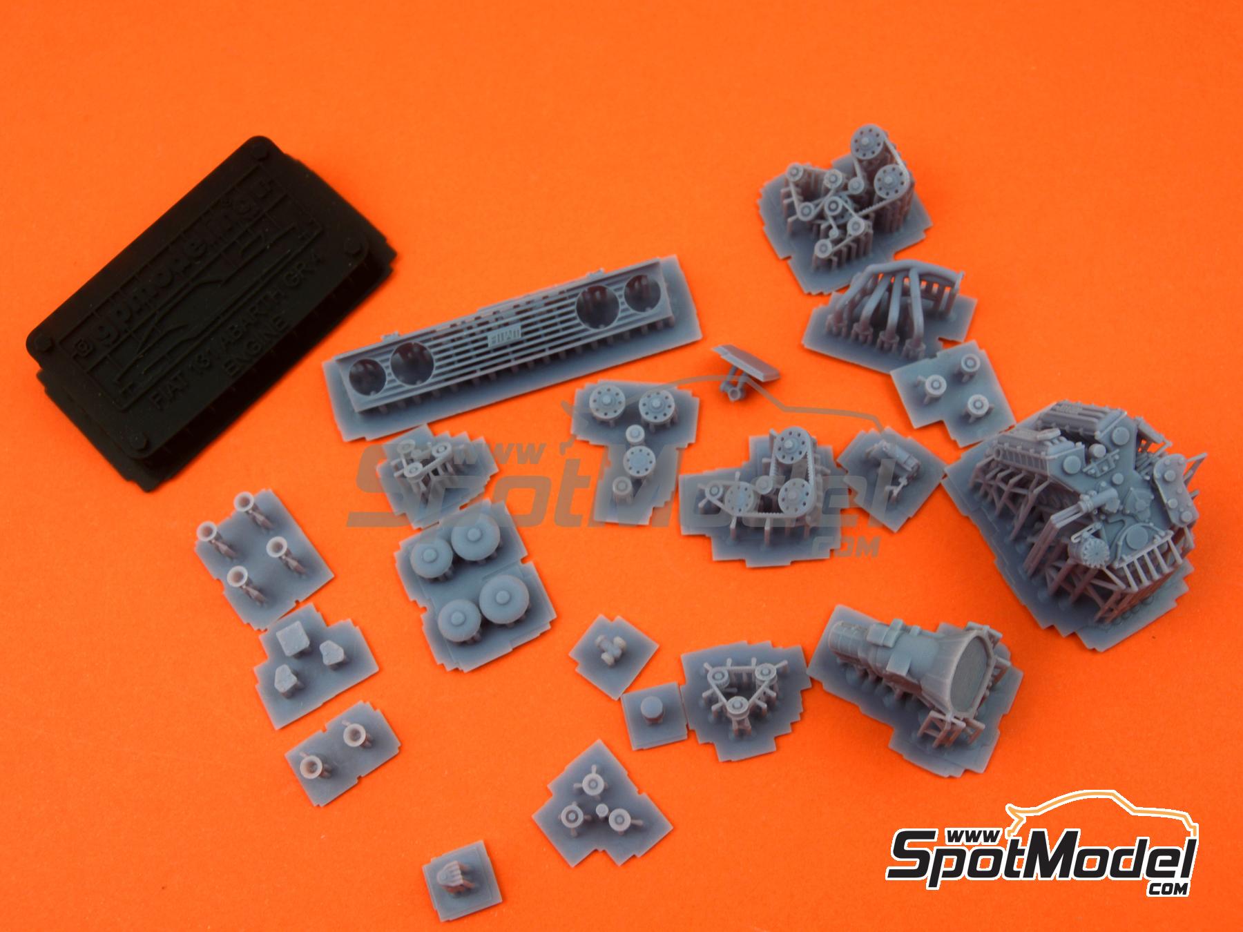 Image 2: Fiat 131 Abarth Group 4 | Engine in 1/24 scale manufactured by GPmodeling (ref.&nbsp;131ITA124)