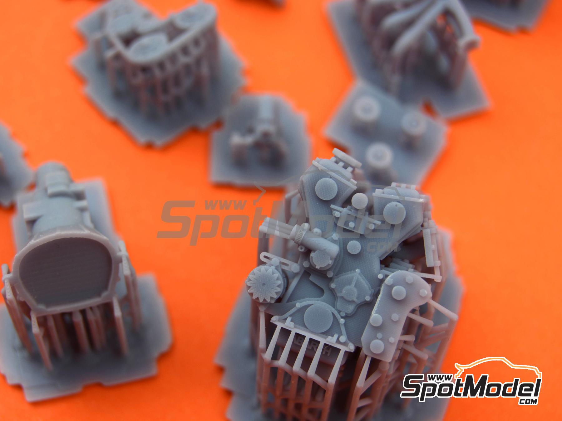 Image 4: Fiat 131 Abarth Group 4 | Engine in 1/24 scale manufactured by GPmodeling (ref.&nbsp;131ITA124)