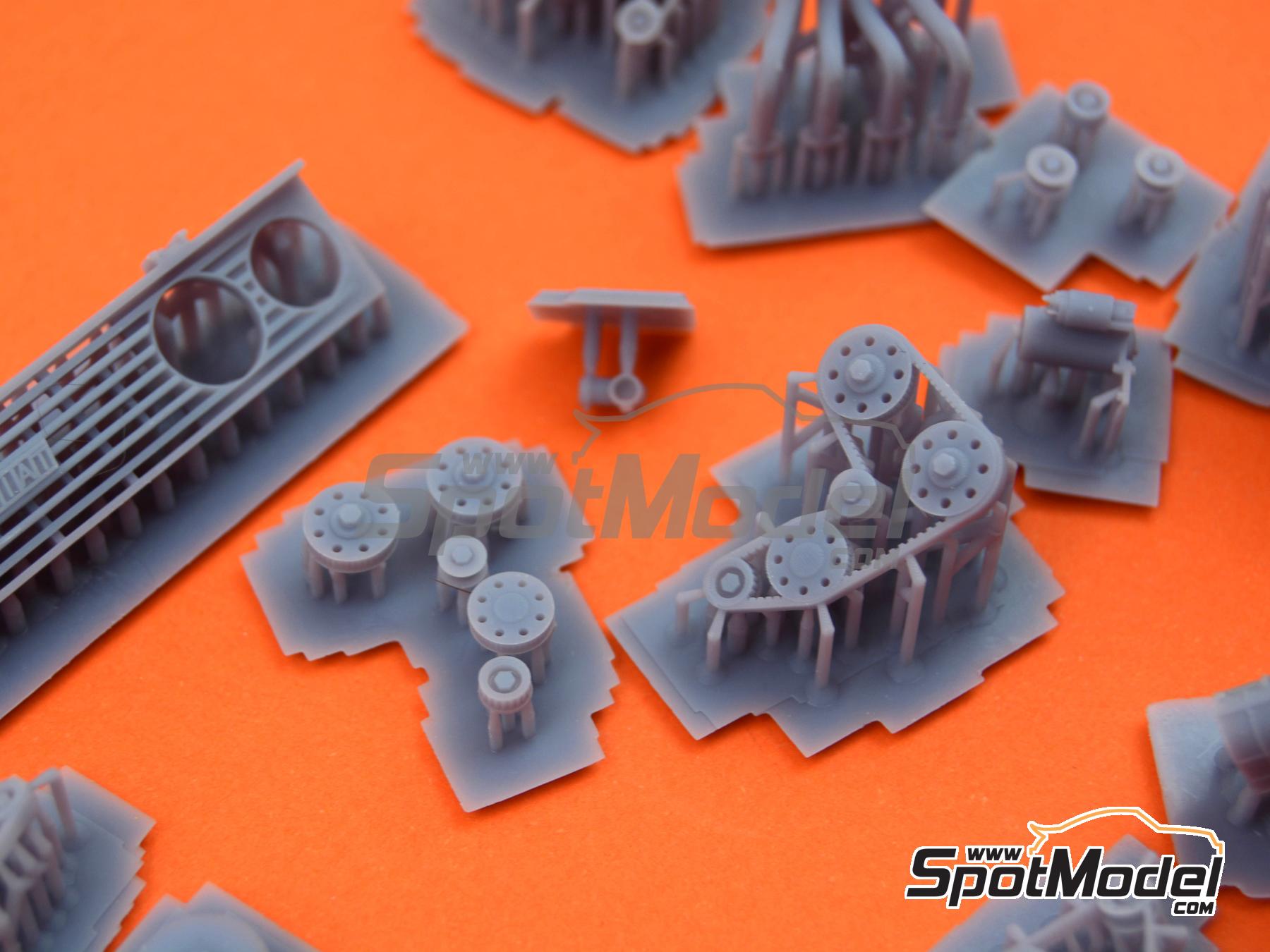 Image 5: Fiat 131 Abarth Group 4 | Engine in 1/24 scale manufactured by GPmodeling (ref.&nbsp;131ITA124)