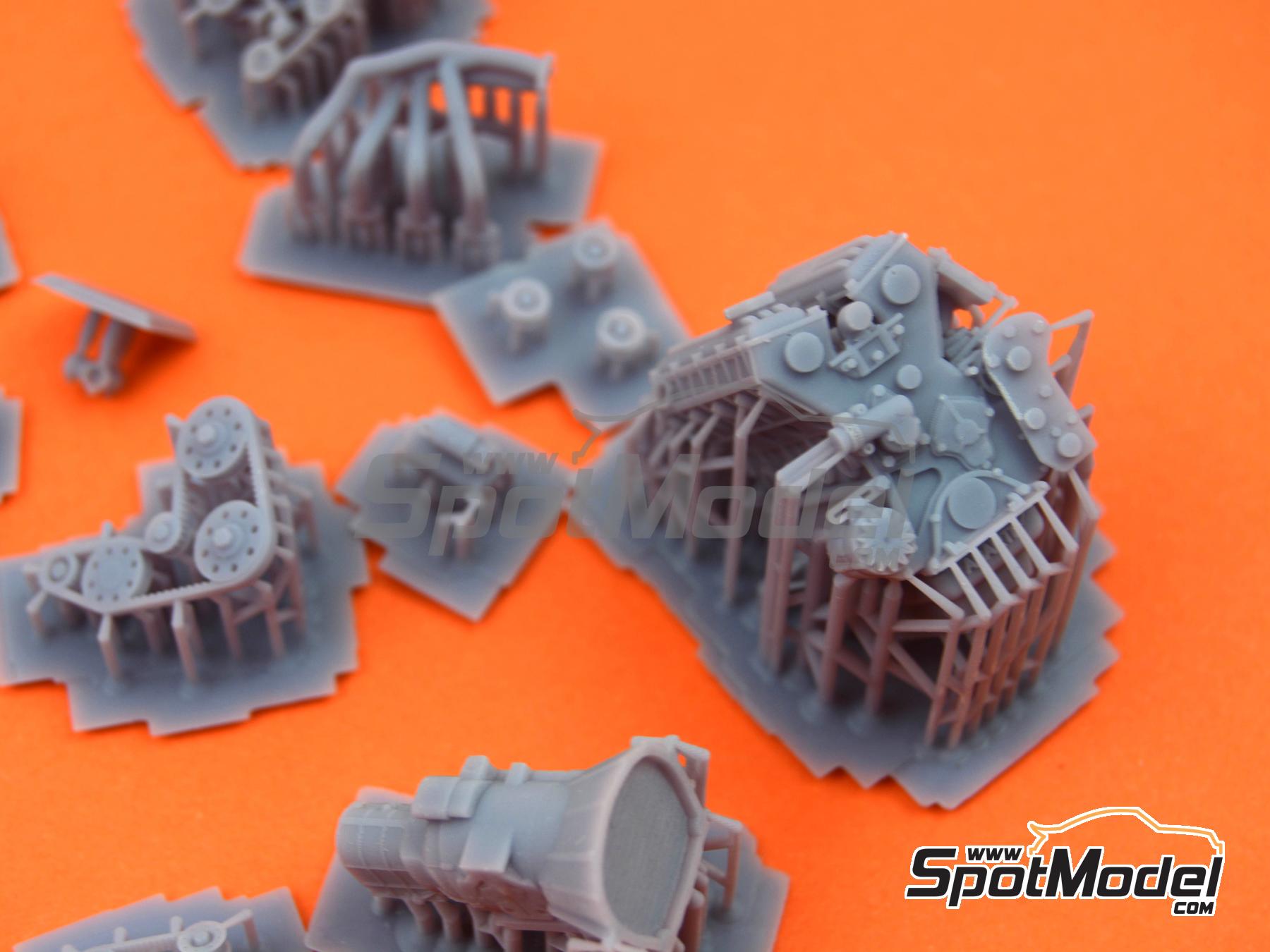 Image 7: Fiat 131 Abarth Group 4 | Engine in 1/24 scale manufactured by GPmodeling (ref.&nbsp;131ITA124)