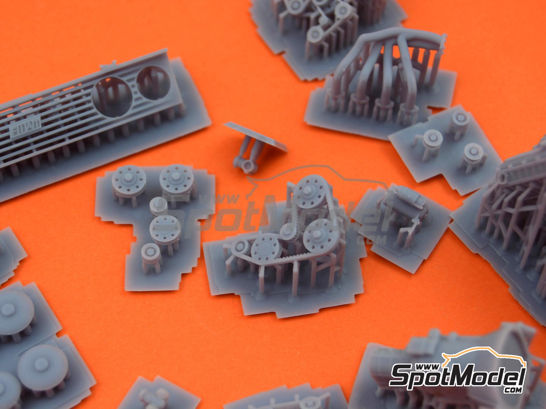 Image 8: Fiat 131 Abarth Group 4 | Engine in 1/24 scale manufactured by GPmodeling (ref.&nbsp;131ITA124)