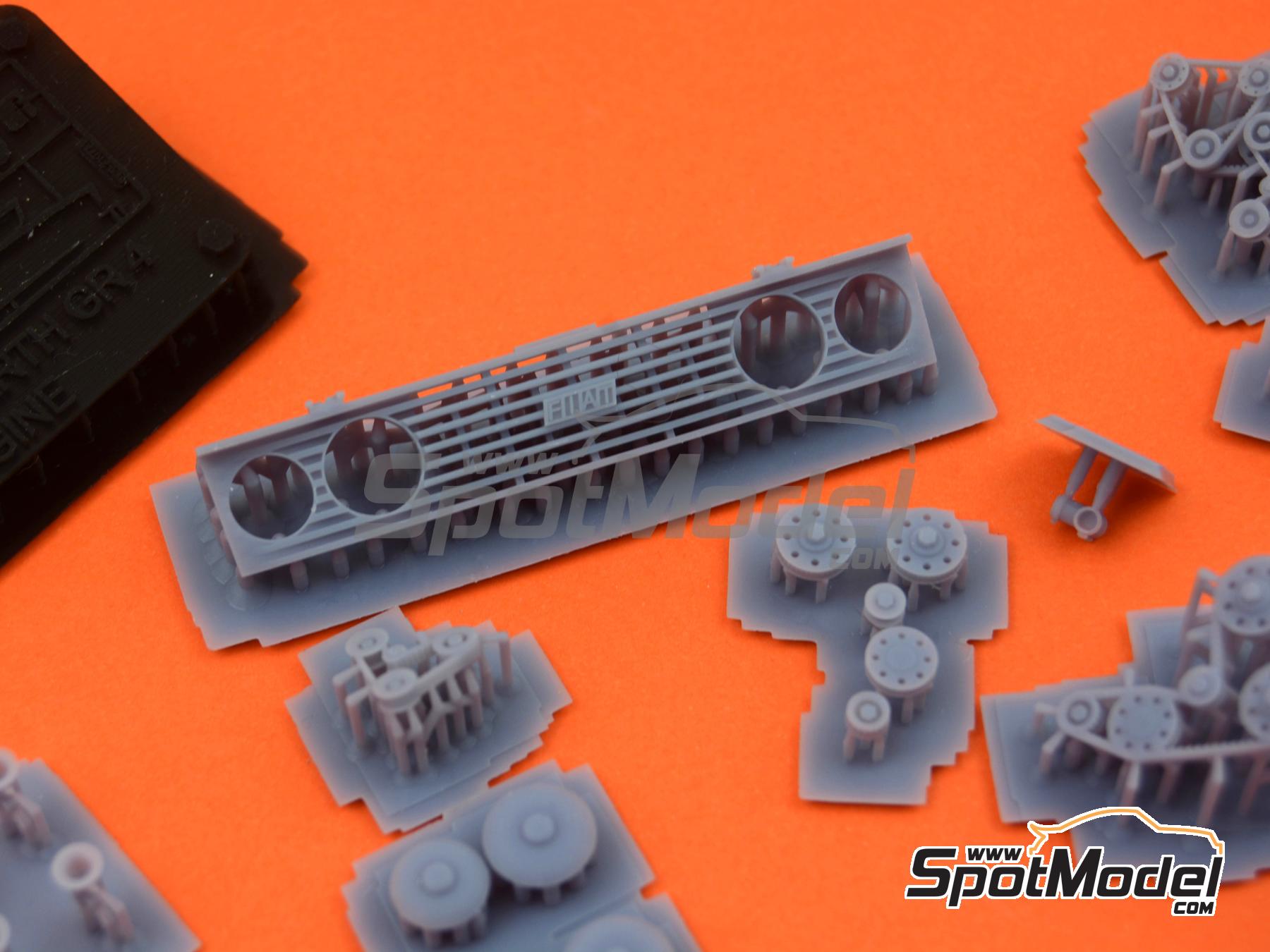 Image 9: Fiat 131 Abarth Group 4 | Engine in 1/24 scale manufactured by GPmodeling (ref.&nbsp;131ITA124)
