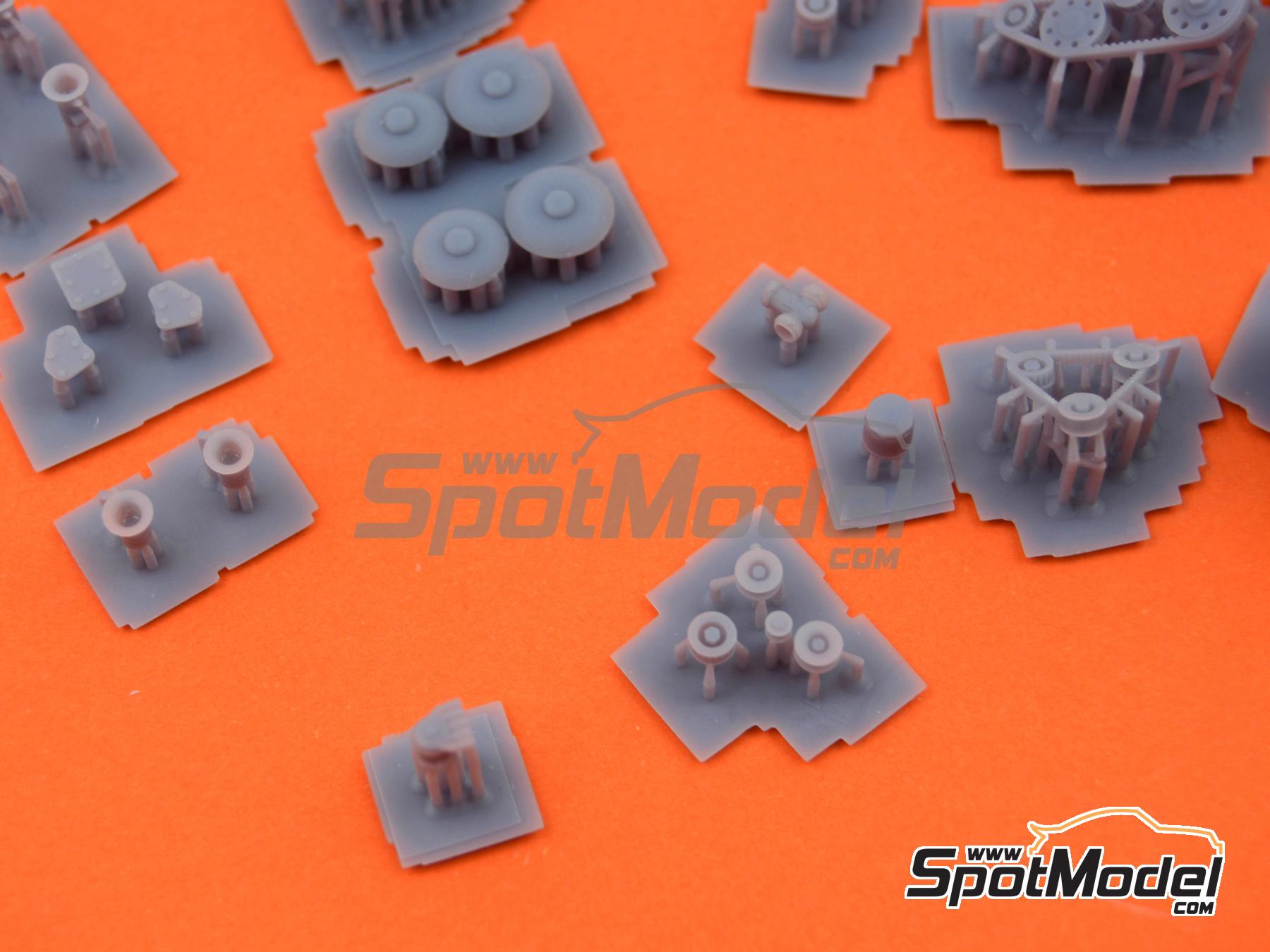 Image 12: Fiat 131 Abarth Group 4 | Engine in 1/24 scale manufactured by GPmodeling (ref.&nbsp;131ITA124)