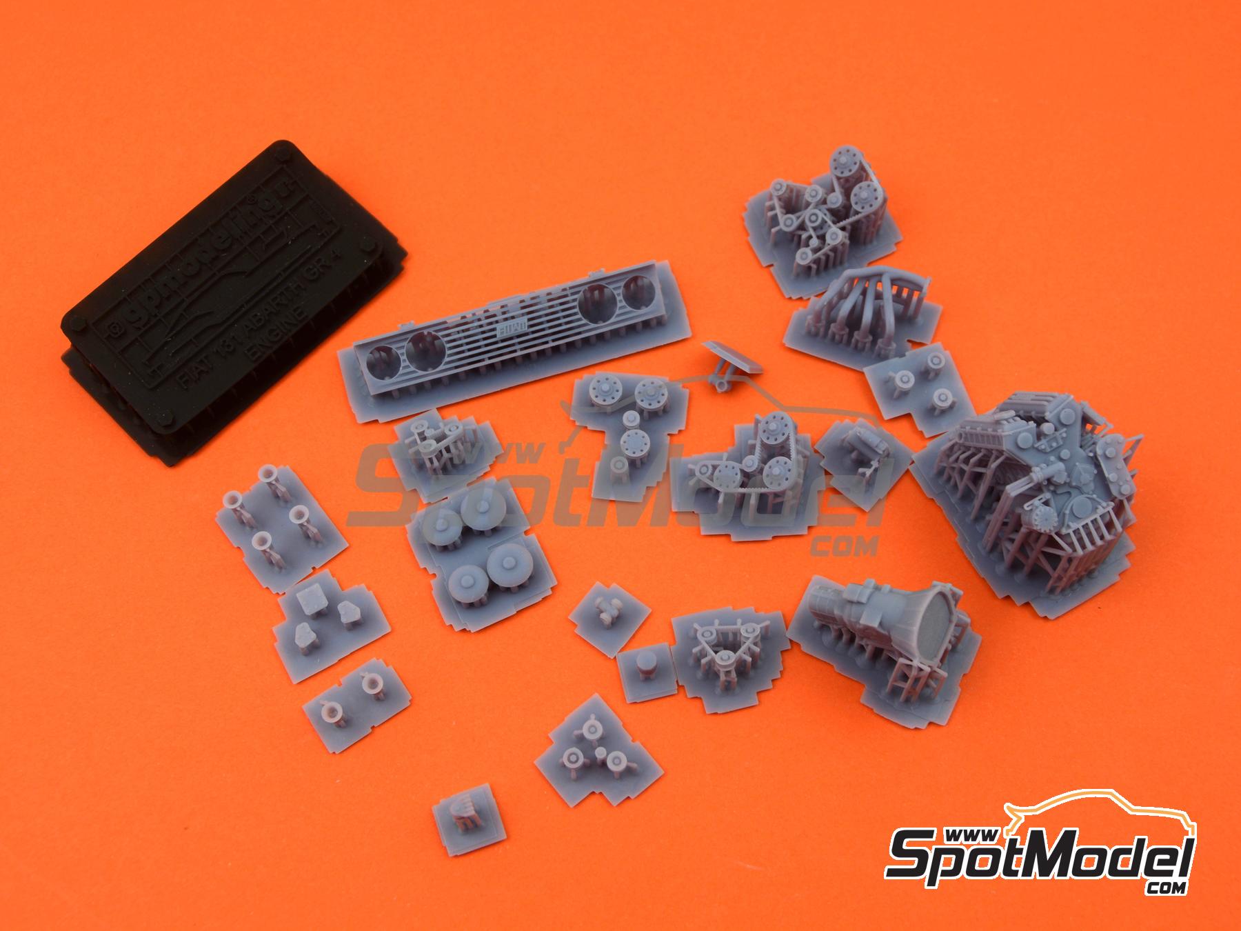 Image 13: Fiat 131 Abarth Group 4 | Engine in 1/24 scale manufactured by GPmodeling (ref.&nbsp;131ITA124)