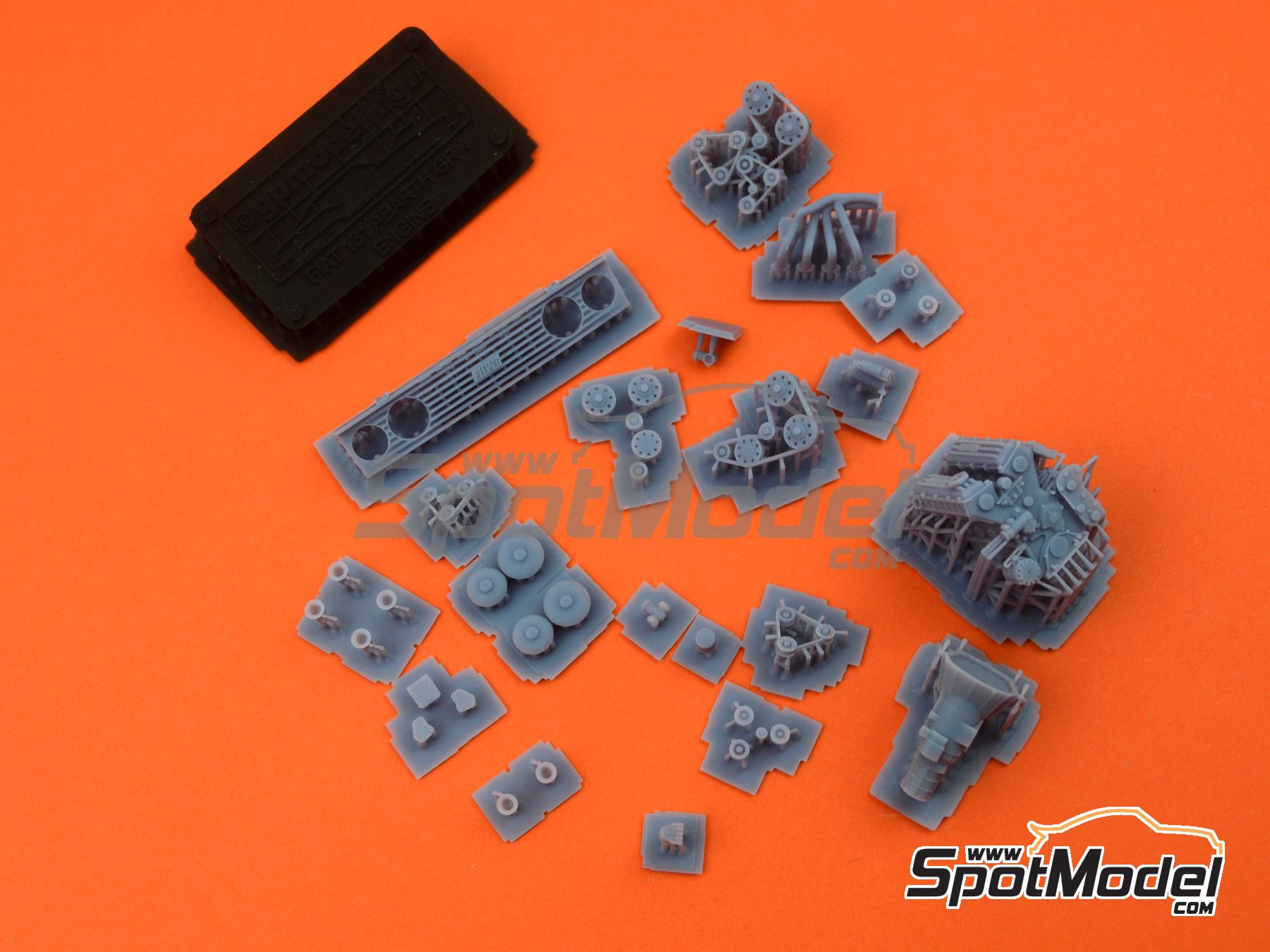 Image 14: Fiat 131 Abarth Group 4 | Engine in 1/24 scale manufactured by GPmodeling (ref.&nbsp;131ITA124)