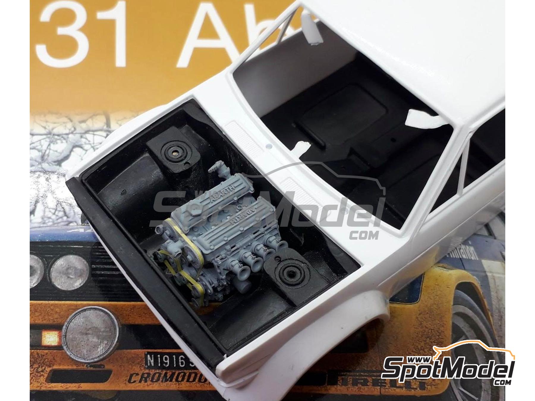 Image 16: Fiat 131 Abarth Group 4 | Engine in 1/24 scale manufactured by GPmodeling (ref.&nbsp;131ITA124)