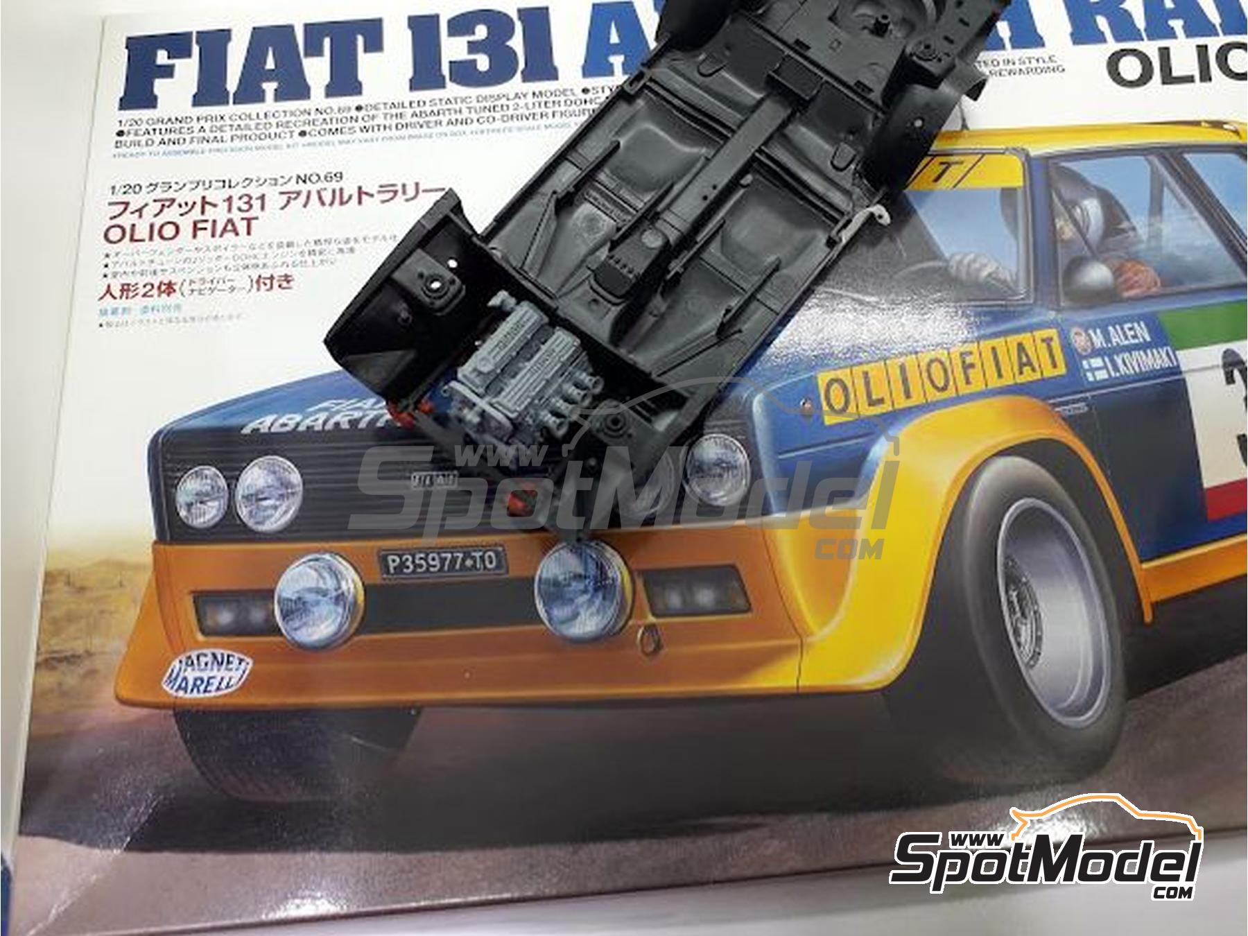 Fiat 131 Abarth Group 4. Engine in 1/20 scale manufactured by GPmodeling  (ref. 131TAM120)