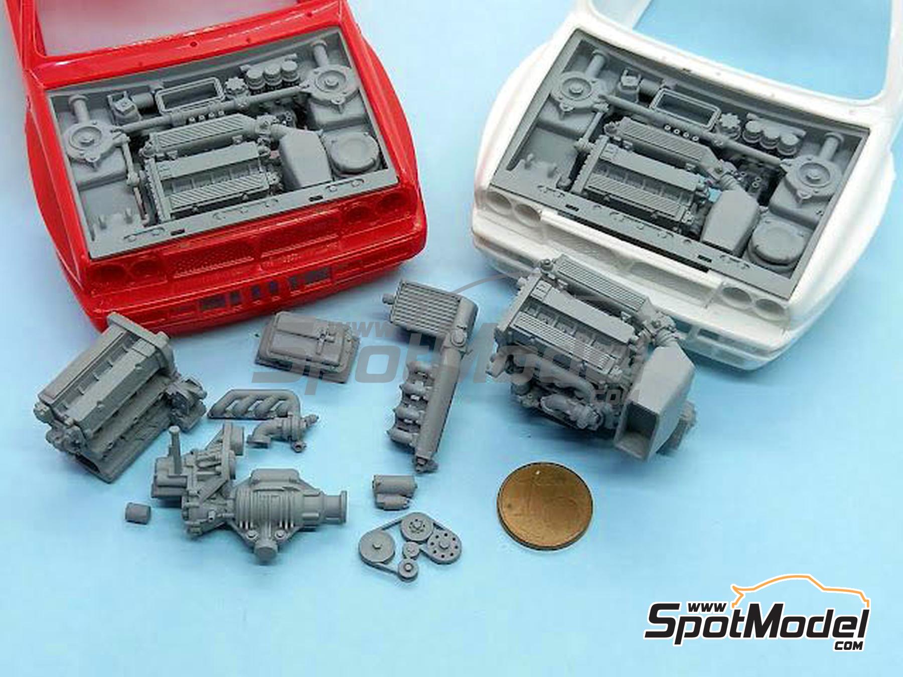 Image 1: Lancia Super Delta HF Integrale 16V Evo | Engine in 1/24 scale manufactured by GPmodeling (ref.&nbsp;DELTAEVO)