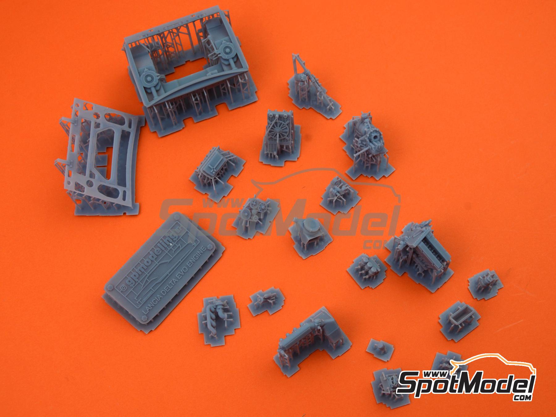 Image 16: Lancia Super Delta HF Integrale 16V Evo | Engine in 1/24 scale manufactured by GPmodeling (ref.&nbsp;DELTAEVO)