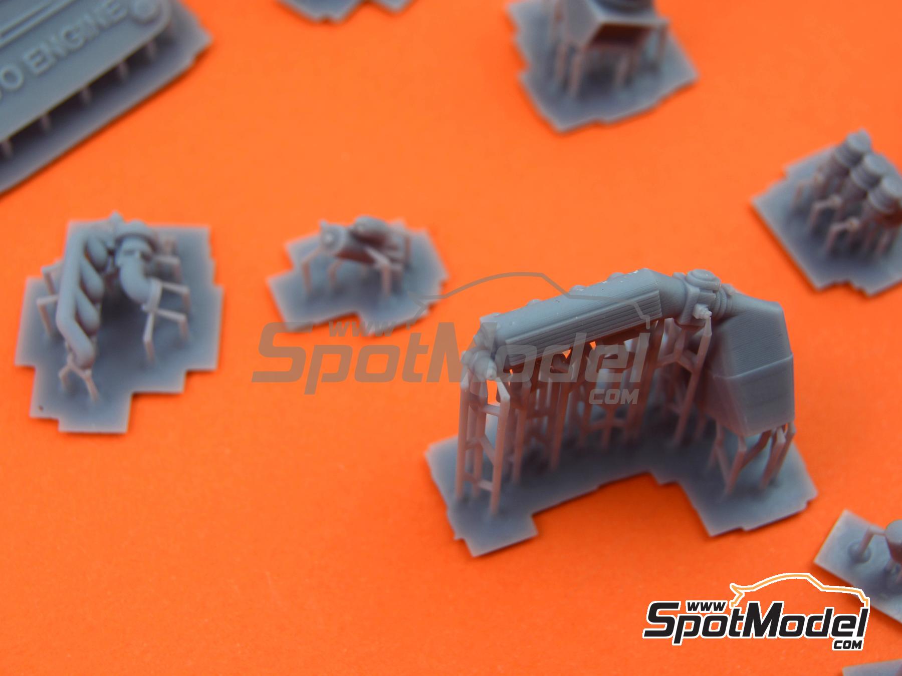 Image 19: Lancia Super Delta HF Integrale 16V Evo | Engine in 1/24 scale manufactured by GPmodeling (ref.&nbsp;DELTAEVO)