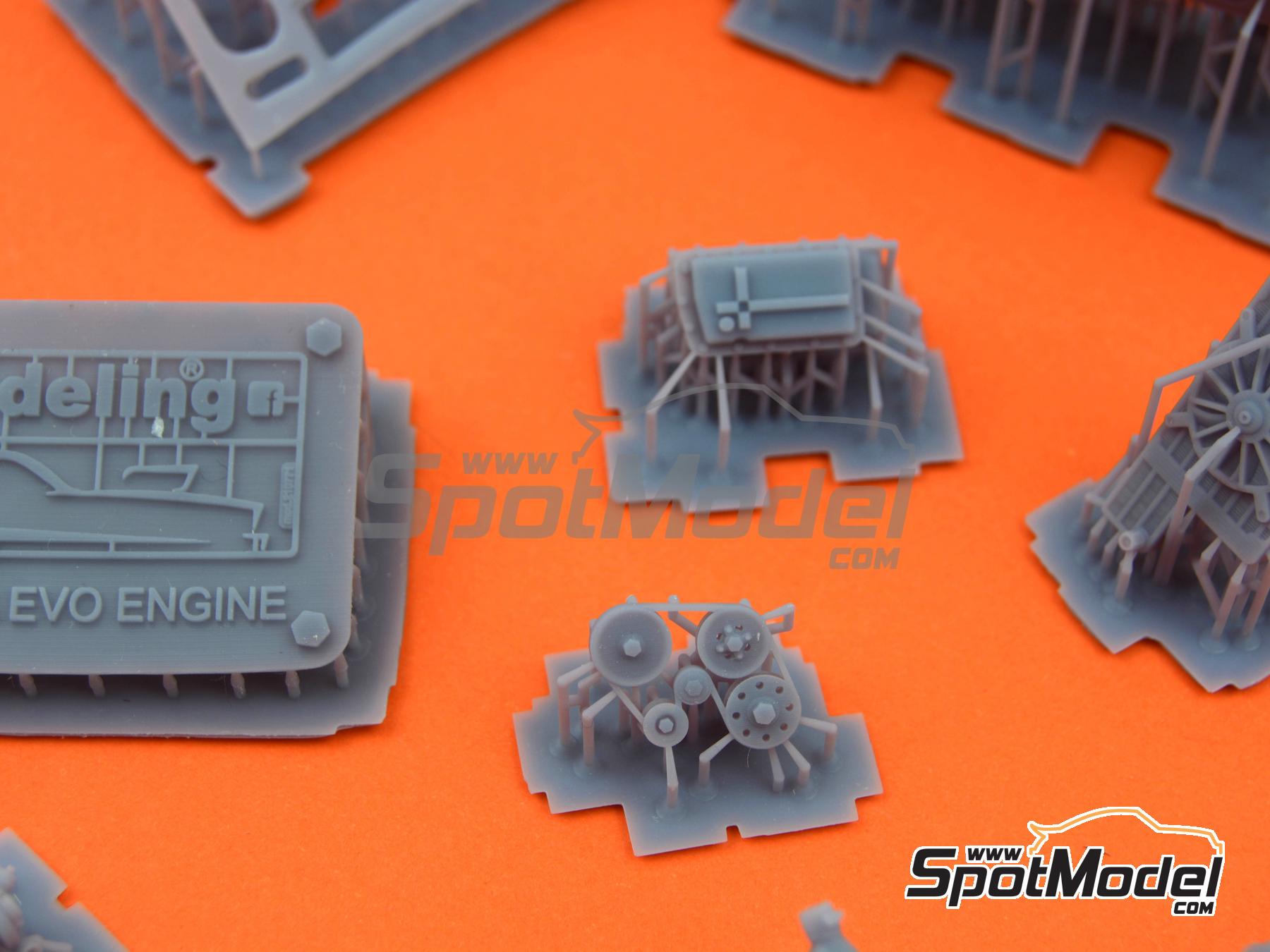 Image 25: Lancia Super Delta HF Integrale 16V Evo | Engine in 1/24 scale manufactured by GPmodeling (ref.&nbsp;DELTAEVO)