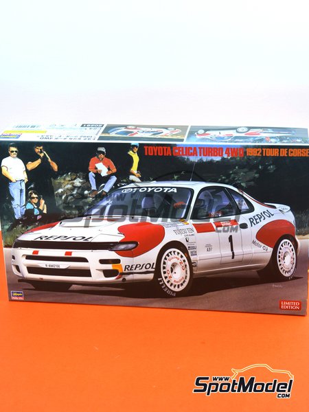 Toyota Celica Turbo 4WD Repsol - Tour de Corse 1992 | Model car kit in 1/24 scale manufactured by Hasegawa (ref.&nbsp;20291) image