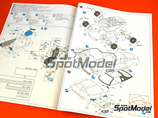 Image 8: Toyota Celica Turbo 4WD Repsol - Tour de Corse 1992 | Model car kit in 1/24 scale manufactured by Hasegawa (ref.&nbsp;20291)