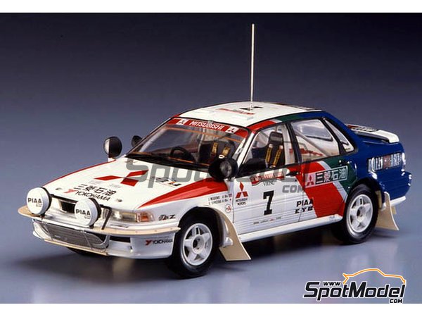 Image 1: Mitsubishi Galant VR-4 Ralli Art - Safari Rally 1992 | Model car kit in 1/24 scale manufactured by Hasegawa (ref.&nbsp;20307)