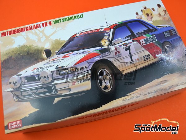 Image 14: Mitsubishi Galant VR-4 Ralli Art - Safari Rally 1992 | Model car kit in 1/24 scale manufactured by Hasegawa (ref.&nbsp;20307)