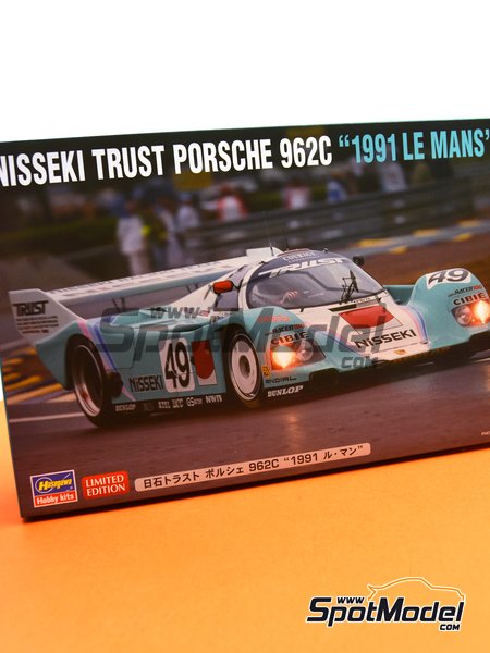 Porsche 962C Nisseki Trust Racing Team - 24 Hours Le Mans 1991 | Model car kit in 1/24 scale manufactured by Hasegawa (ref.&nbsp;20318) image
