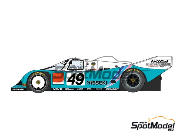Image 1: Porsche 962C Nisseki Trust Racing Team - 24 Hours Le Mans 1991 | Model car kit in 1/24 scale manufactured by Hasegawa (ref.&nbsp;20318)
