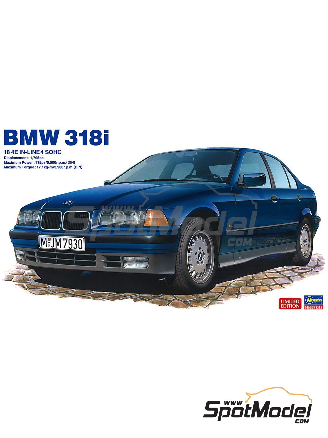 Hasegawa 20320: Car scale model kit 1/24 scale - BMW 318i