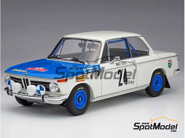 Image 1: BMW 2002 tii - Montecarlo Rally - Rallye Automobile de Monte-Carlo 1969 | Model car kit in 1/24 scale manufactured by Hasegawa (ref.&nbsp;20332)
