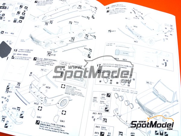 Image 12: BMW 2002 tii - Montecarlo Rally - Rallye Automobile de Monte-Carlo 1969 | Model car kit in 1/24 scale manufactured by Hasegawa (ref.&nbsp;20332)