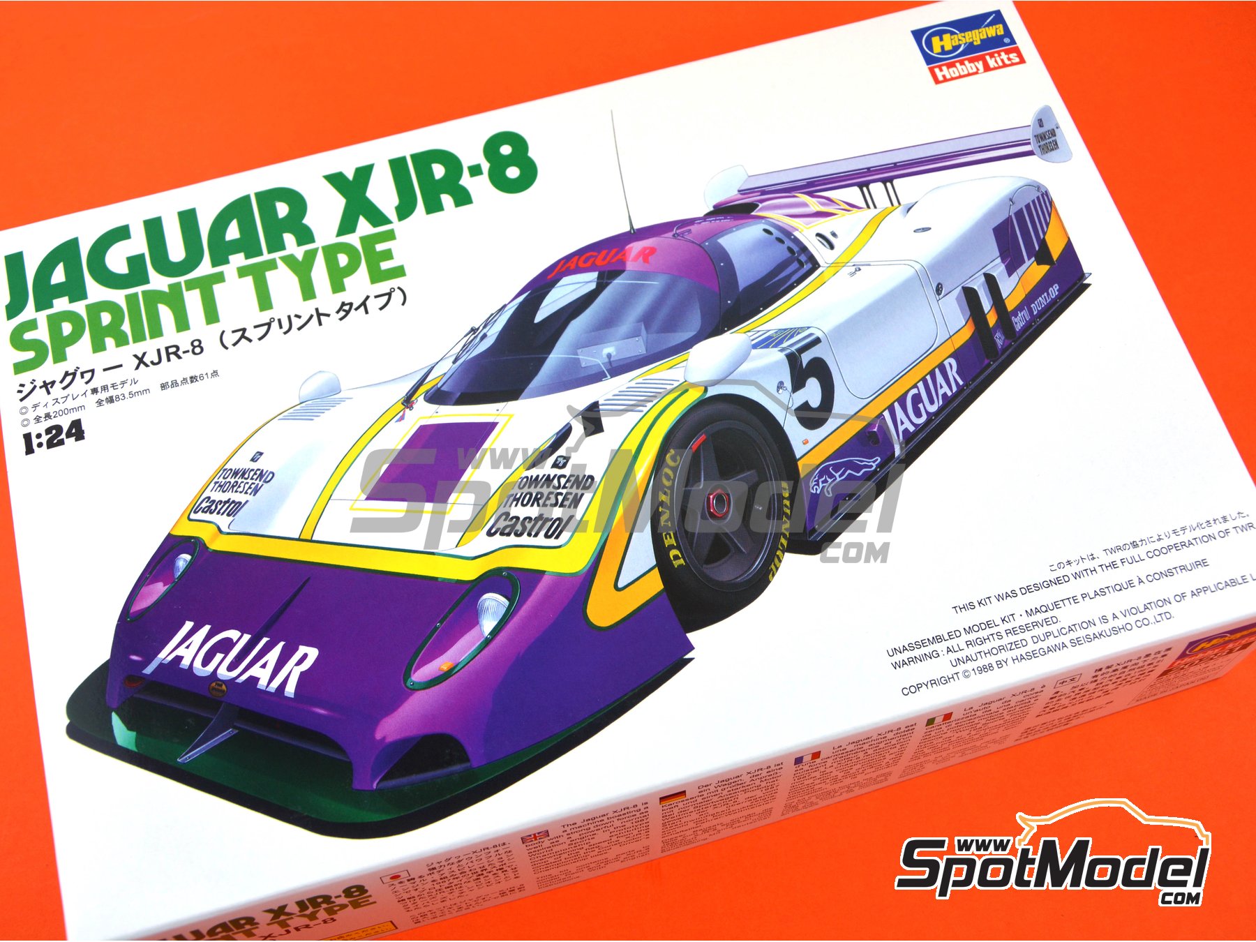 Hasegawa 1//24 Jaguar XJR8 Sprint Type 20418 620418 ++