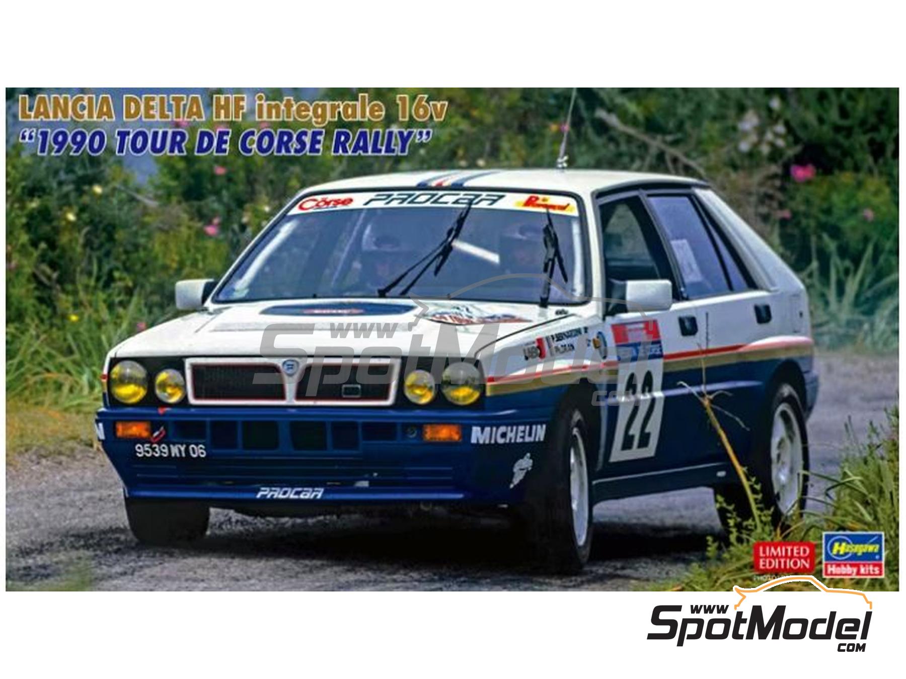 Image 1: Lancia Delta Integrale 16V Grupo N Equipo Procar patrocinado por Rothmans - Tour de Corse Rally de Francia 1990 | Maqueta de coche en escala&nbsp;1/24 fabricado por Hasegawa (ref.&nbsp;20573, tambien 4967834205734)