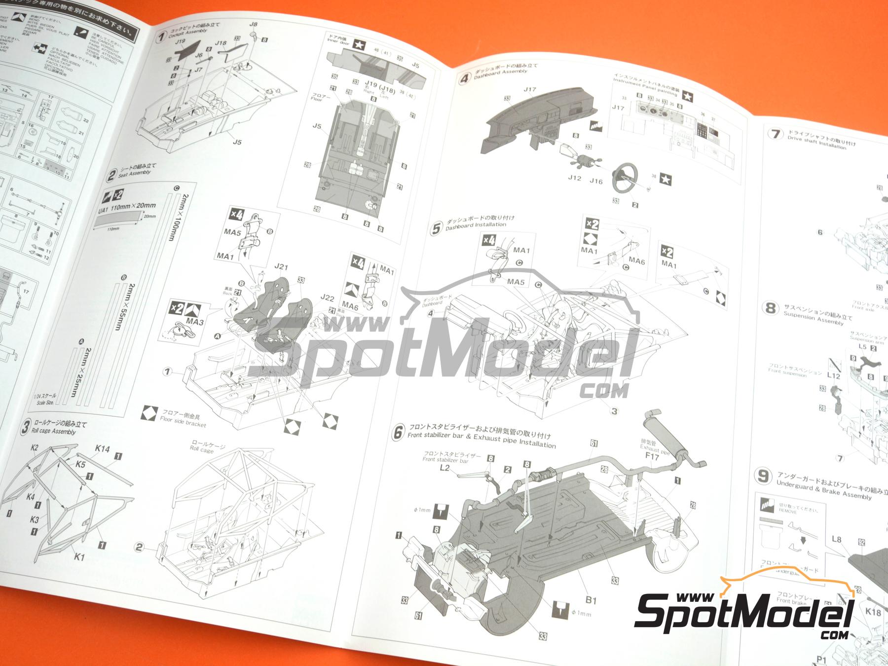 Image 9: Lancia Delta Integrale 16V Grupo N Equipo Procar patrocinado por Rothmans - Tour de Corse Rally de Francia 1990 | Maqueta de coche en escala&nbsp;1/24 fabricado por Hasegawa (ref.&nbsp;20573, tambien 4967834205734)