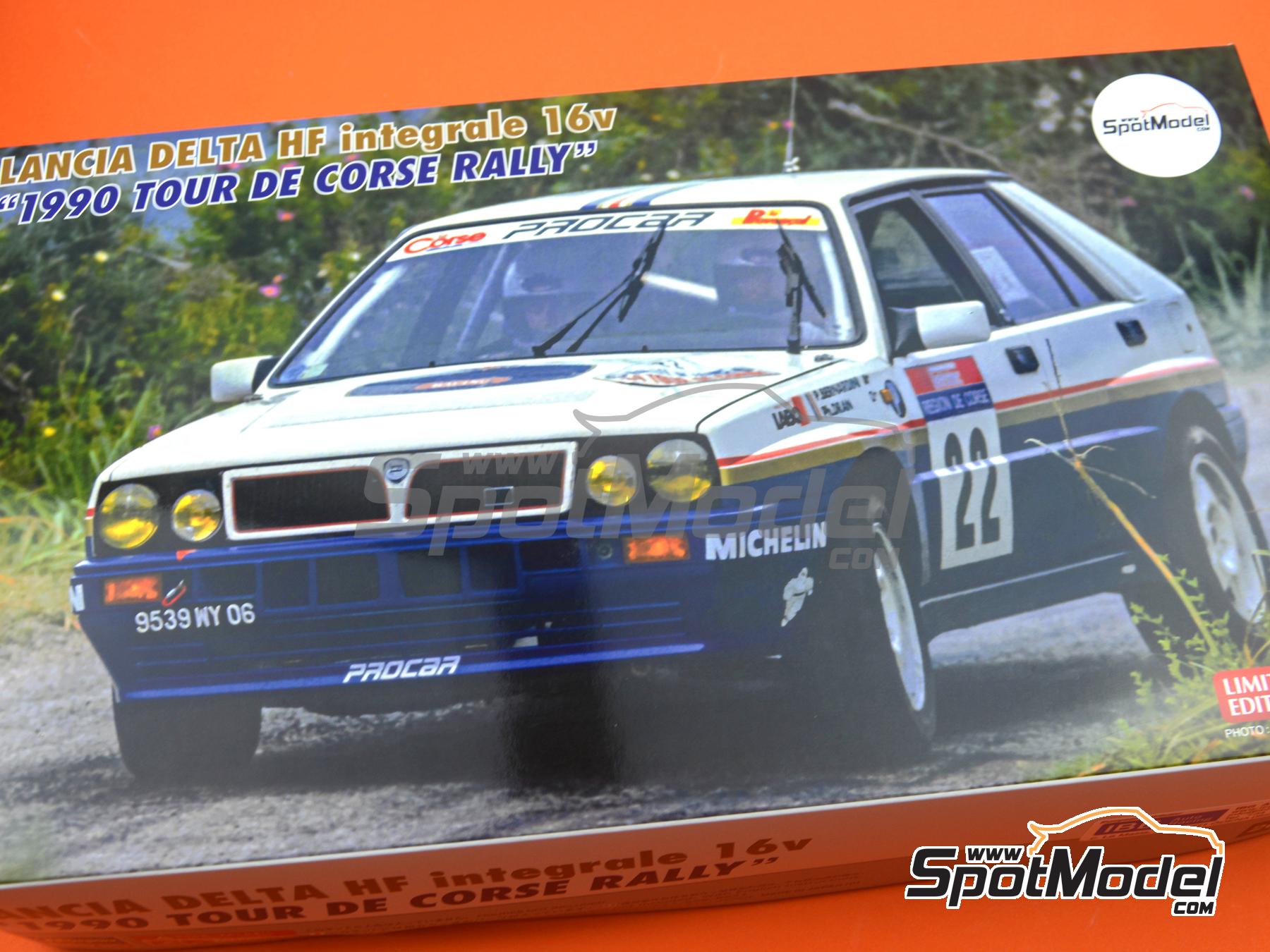 Image 12: Lancia Delta Integrale 16V Grupo N Equipo Procar patrocinado por Rothmans - Tour de Corse Rally de Francia 1990 | Maqueta de coche en escala&nbsp;1/24 fabricado por Hasegawa (ref.&nbsp;20573, tambien 4967834205734)